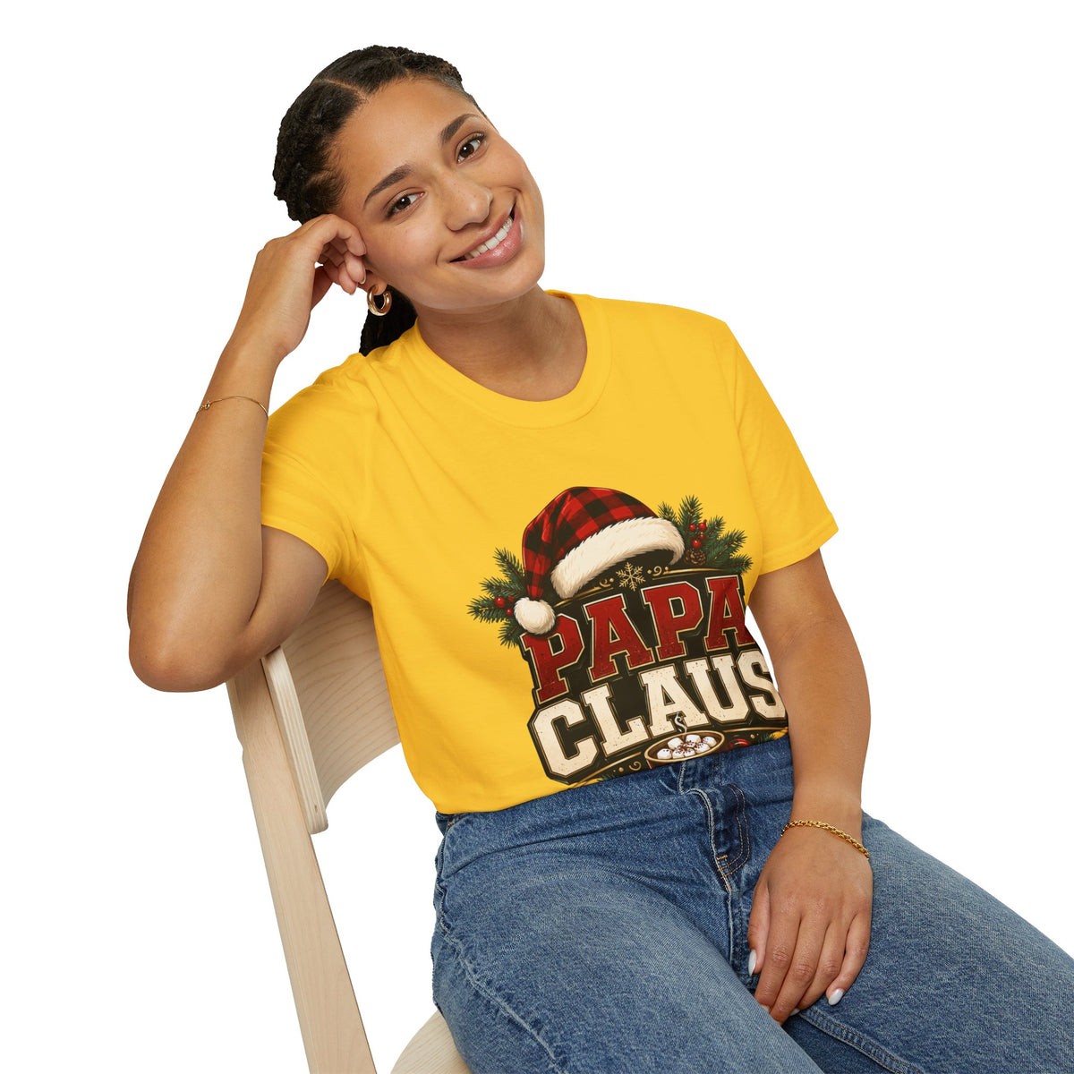 Papa Claus T-Shirt — Festive Holiday Dad Christmas Tee