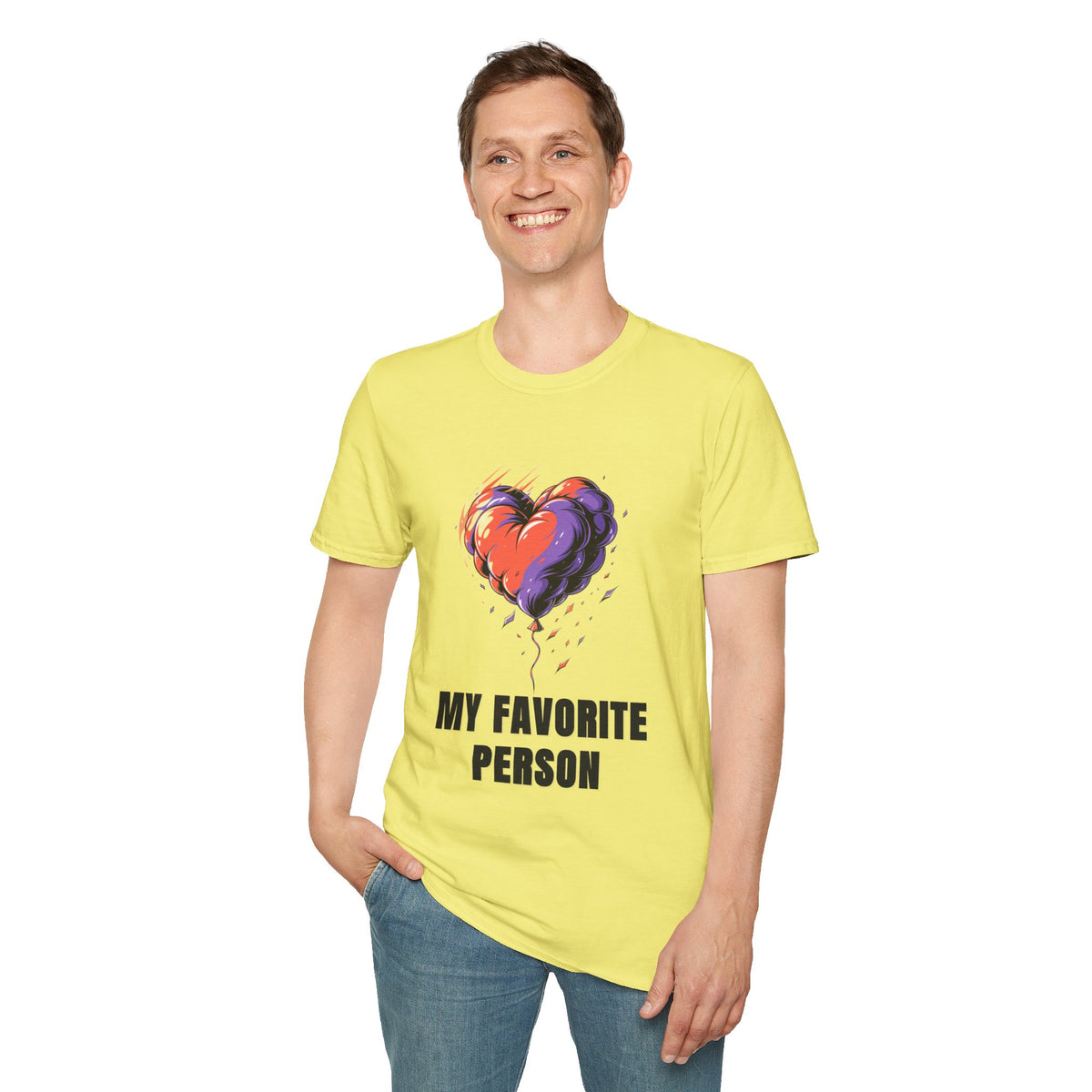 Heart Graphic T-Shirt — "My Favorite Person" Casual Tee - Trending Now - August 2026