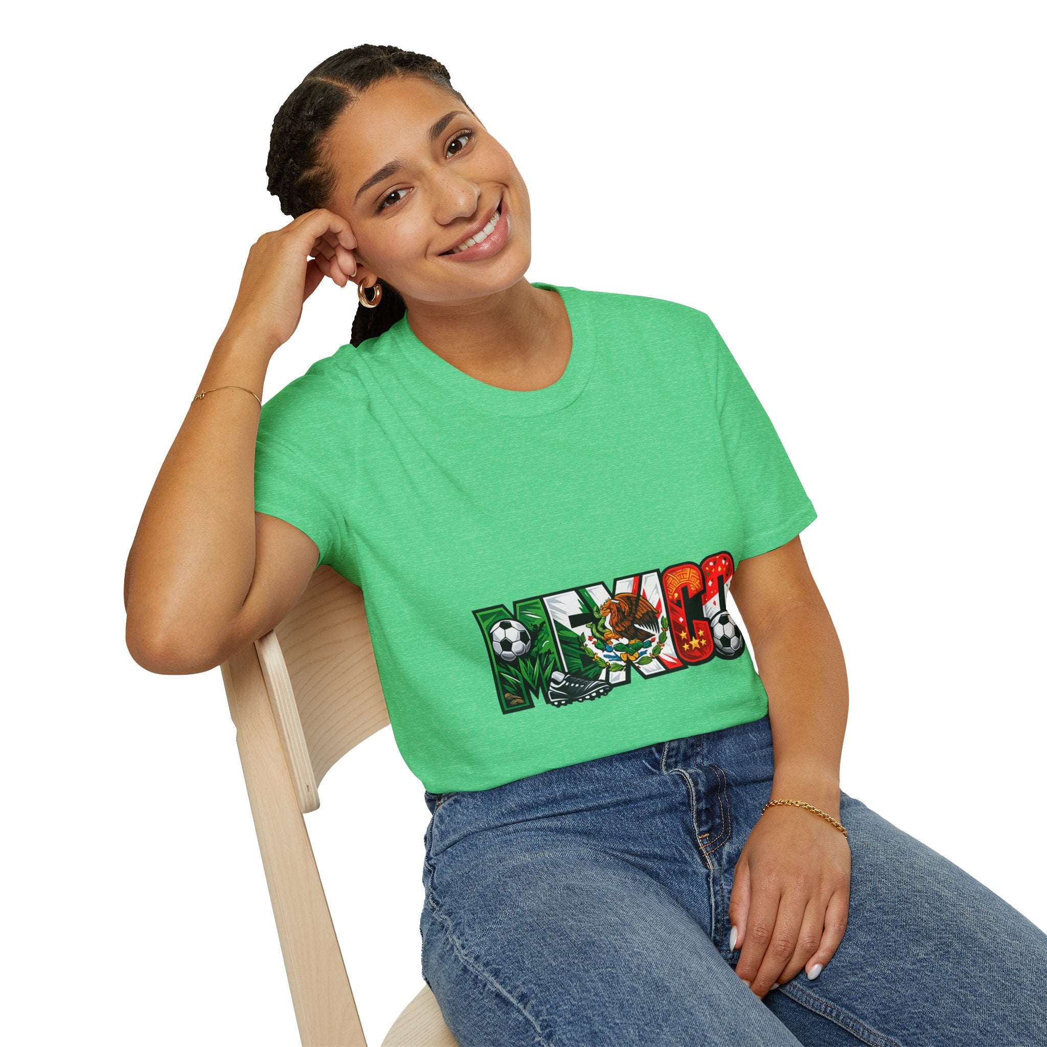 Mexico Soccer T-Shirt — Mexican Flag Football Pride Tee