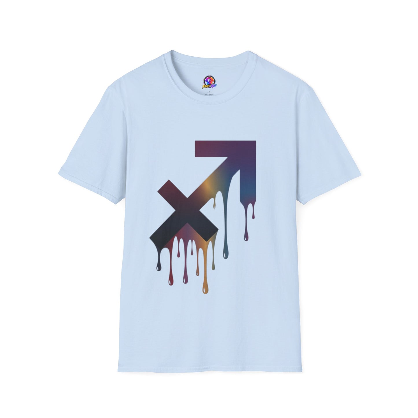Sagittarius Drip T-Shirt — Gradient Astrological Arrow Tee