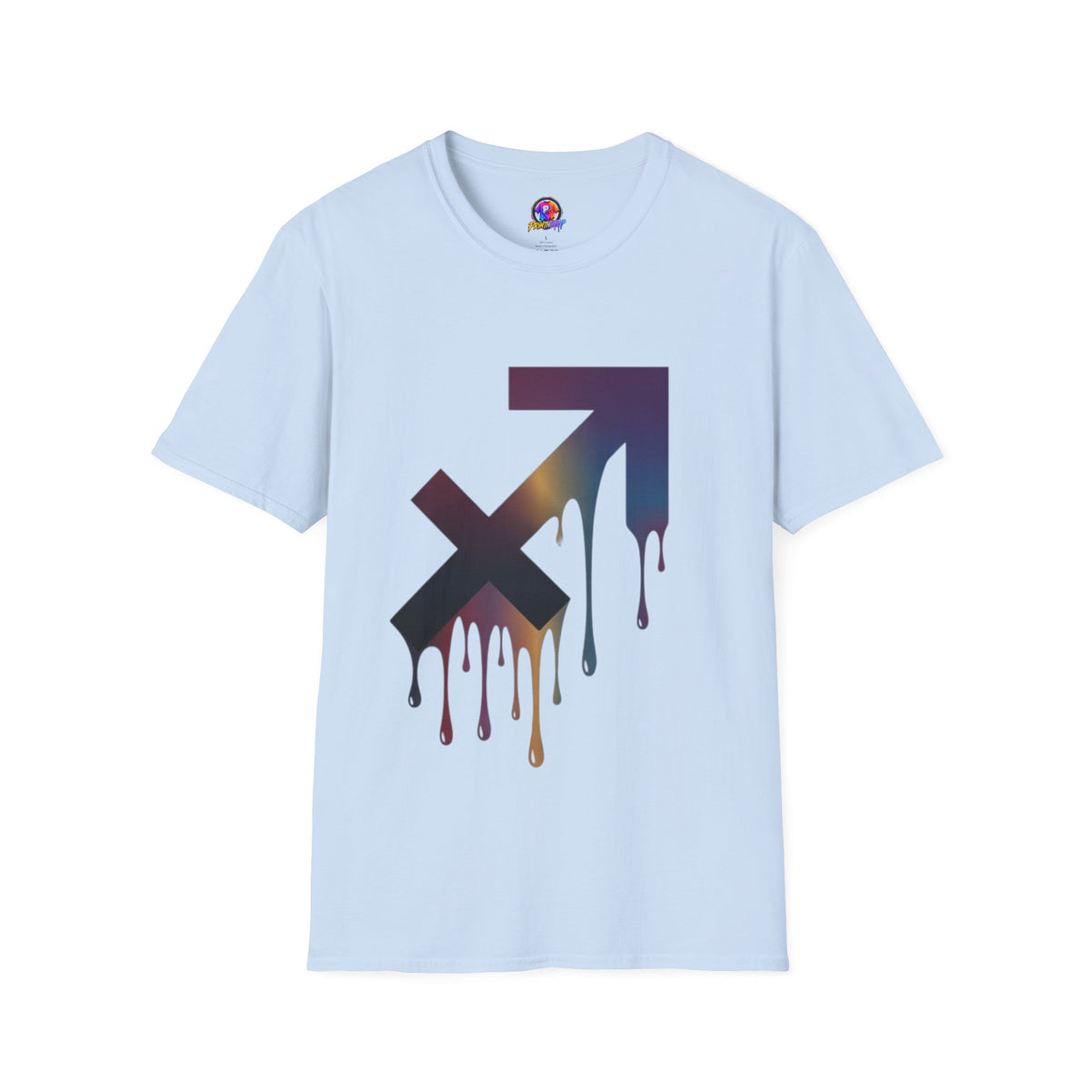 Sagittarius Drip T-Shirt — Gradient Astrological Arrow Tee