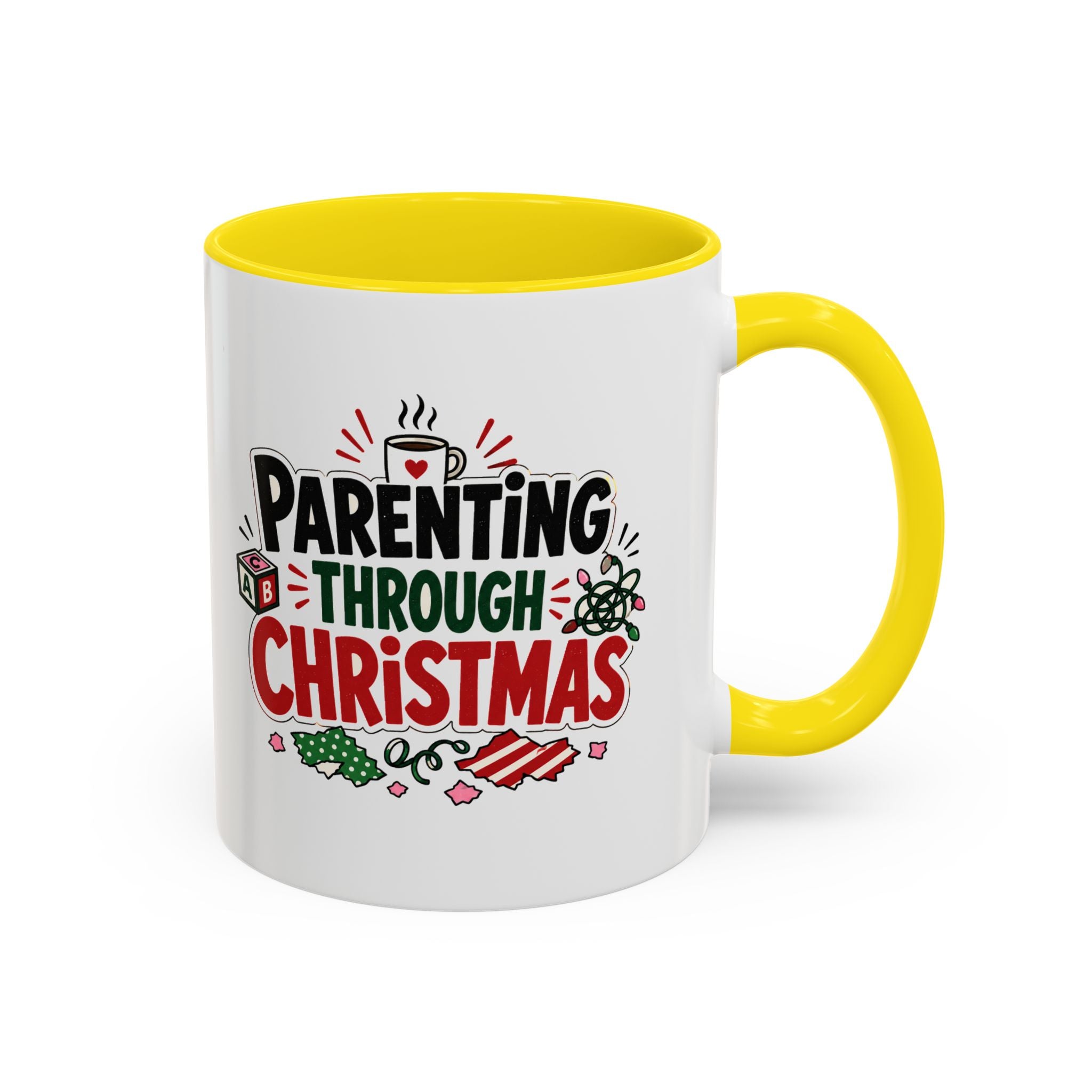 Modern Day Christmas Parenting Through Christmas Coffee Mug