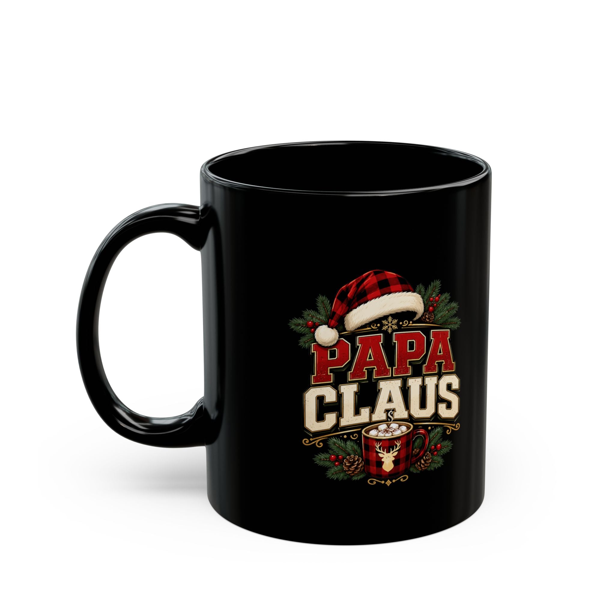 Papa Claus Christmas Mug — Festive Holiday Coffee Cup for Dads
