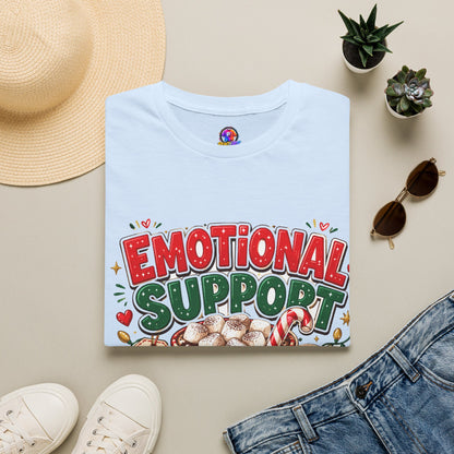 Emotional Support Cocoa T-Shirt — Holiday Hot Chocolate Graphic Tee