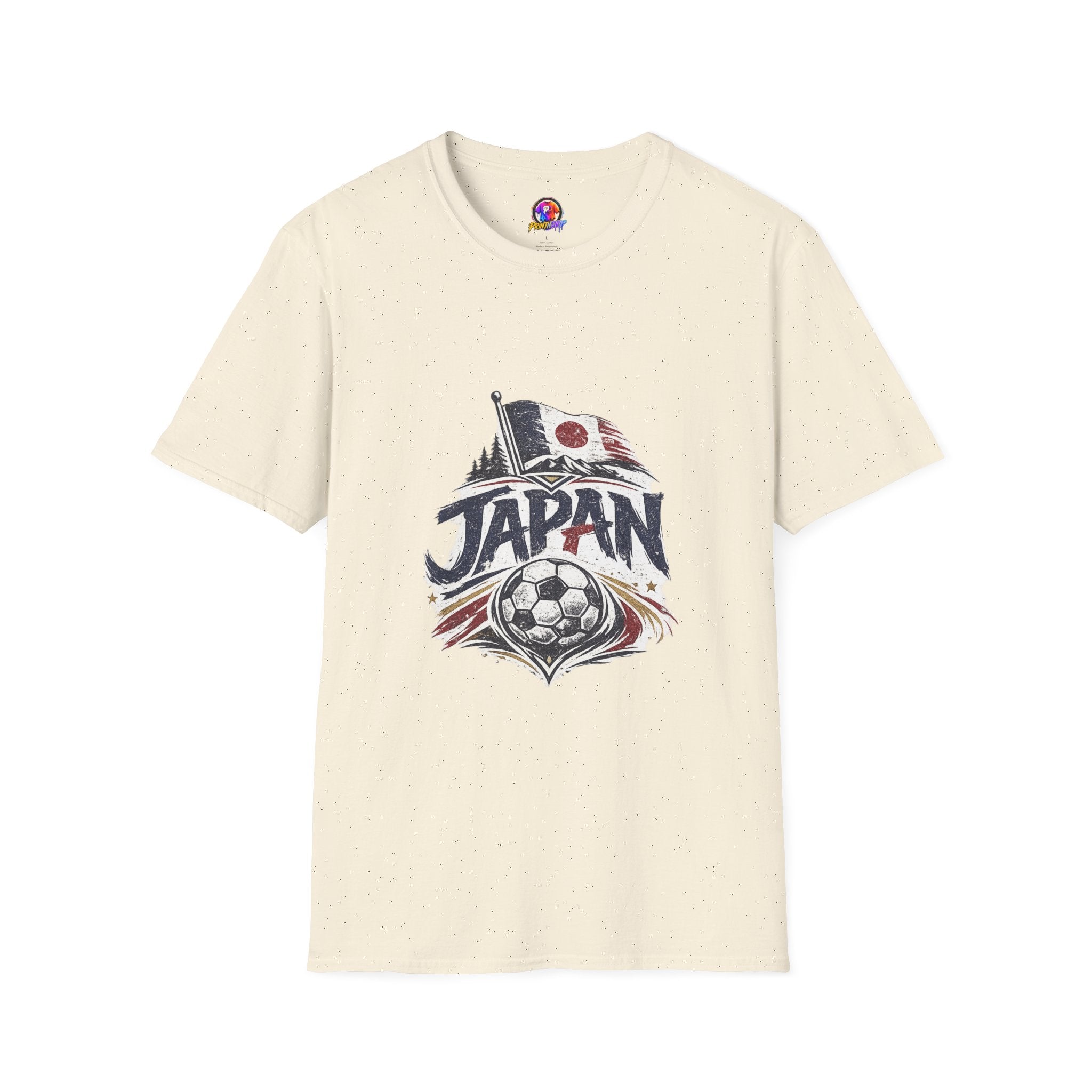 Japan Soccer T-Shirt – Vintage Flag & Crest Football Tee