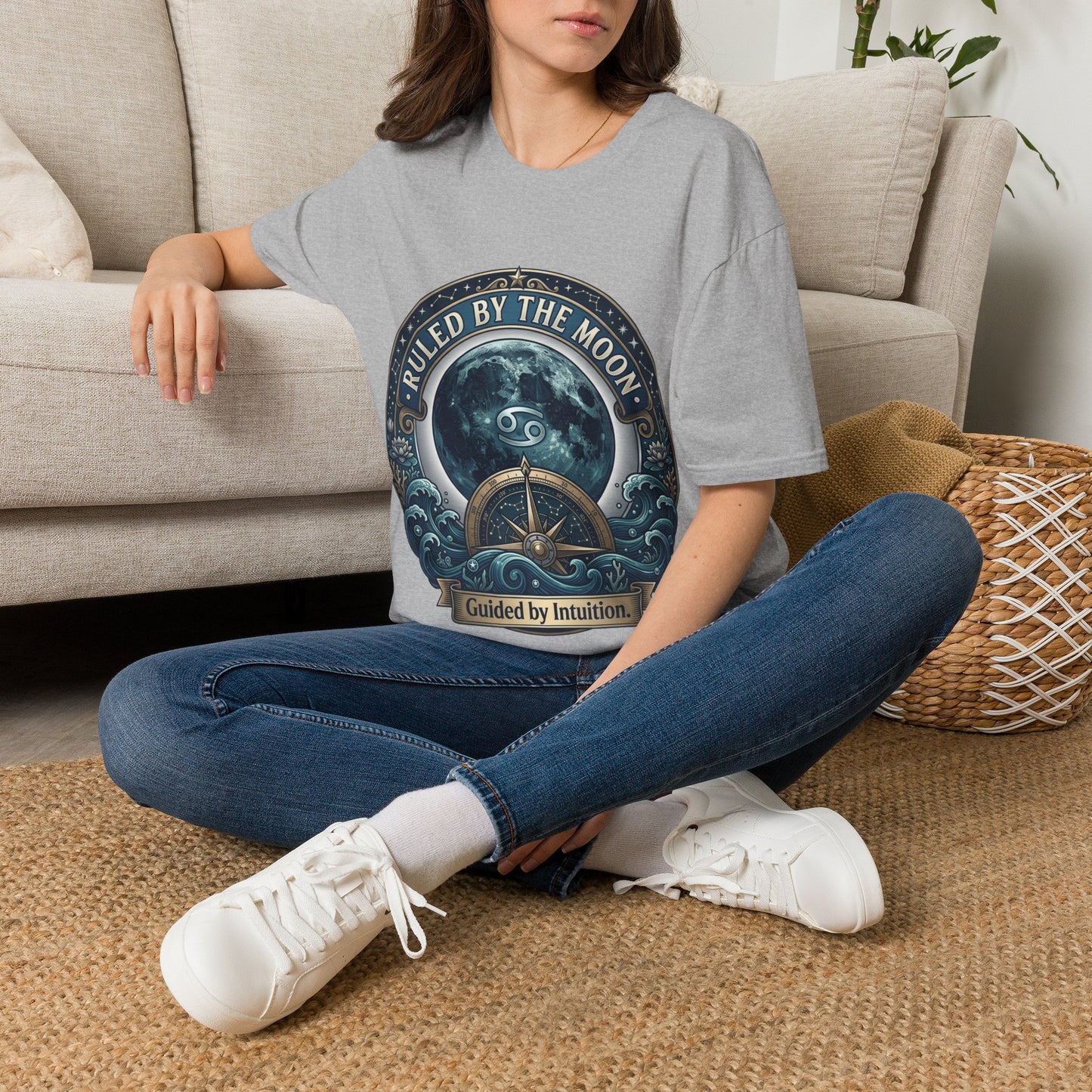 Ruled by the Moon T-Shirt — Moonphase Zodiac Graphic Tee