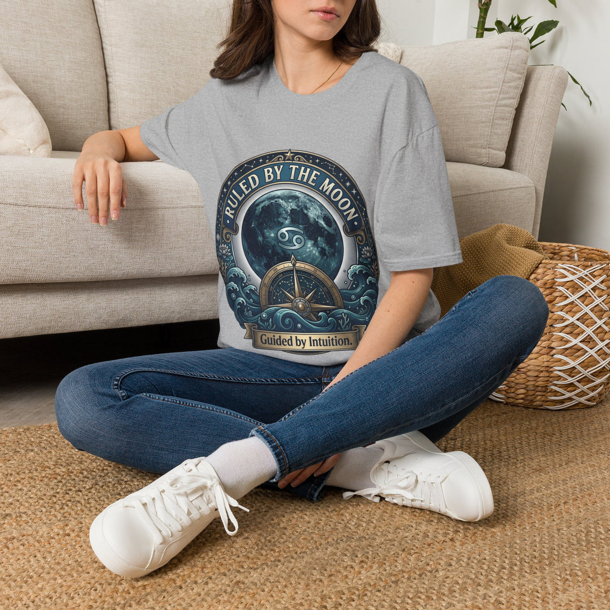 Ruled by the Moon T-Shirt — Moonphase Zodiac Graphic Tee
