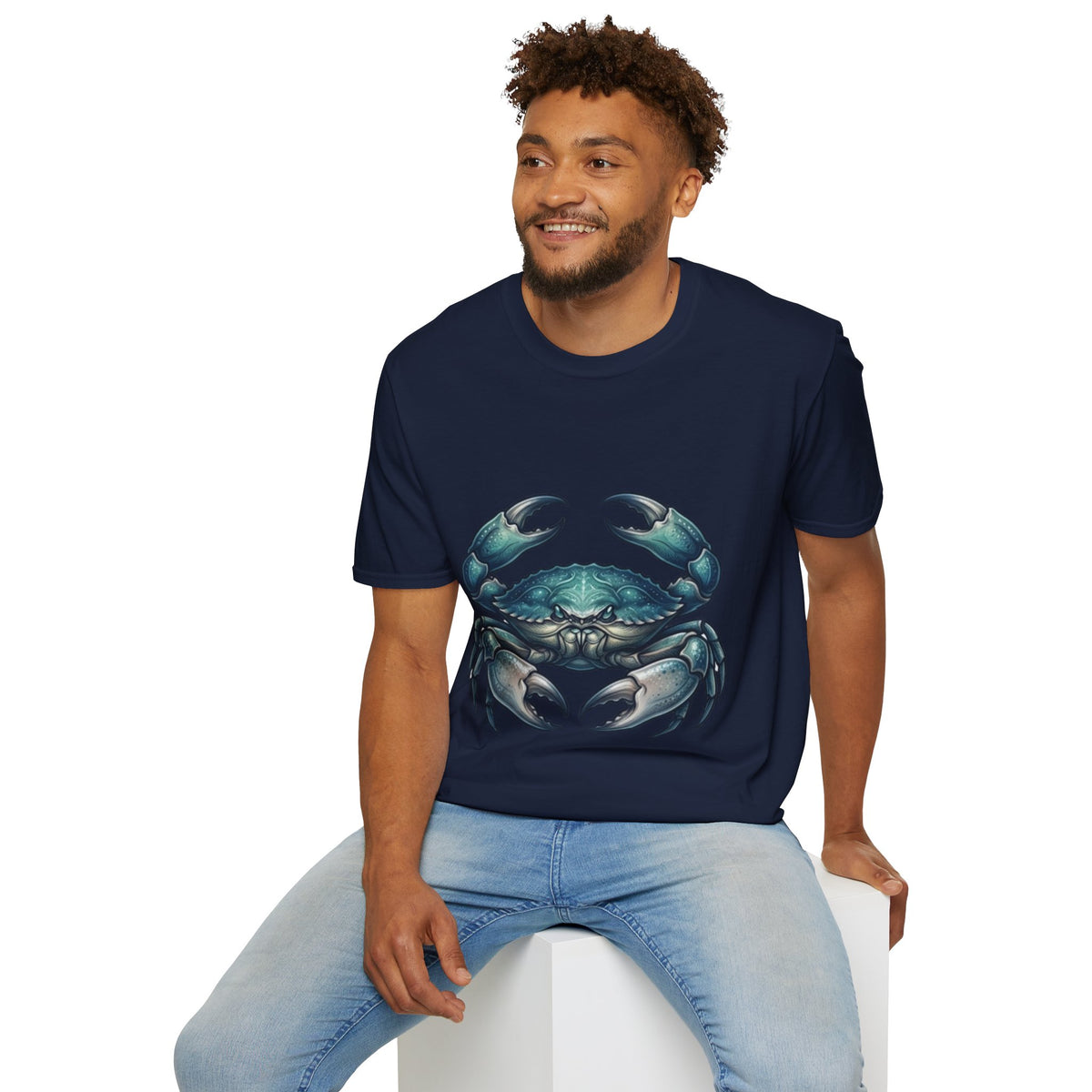 Crab Graphic T-Shirt — Coastal Sea Creature Tee