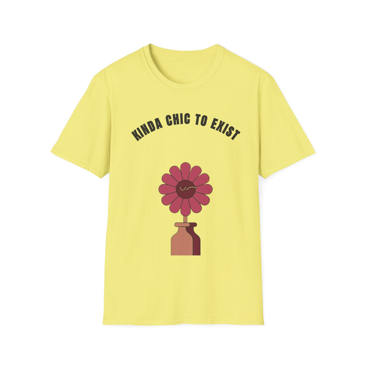 Chic to Exist T-Shirt — Floral Minimalist Graphic Tee for Stylish Everyday Wear - Trending Now - September 2026