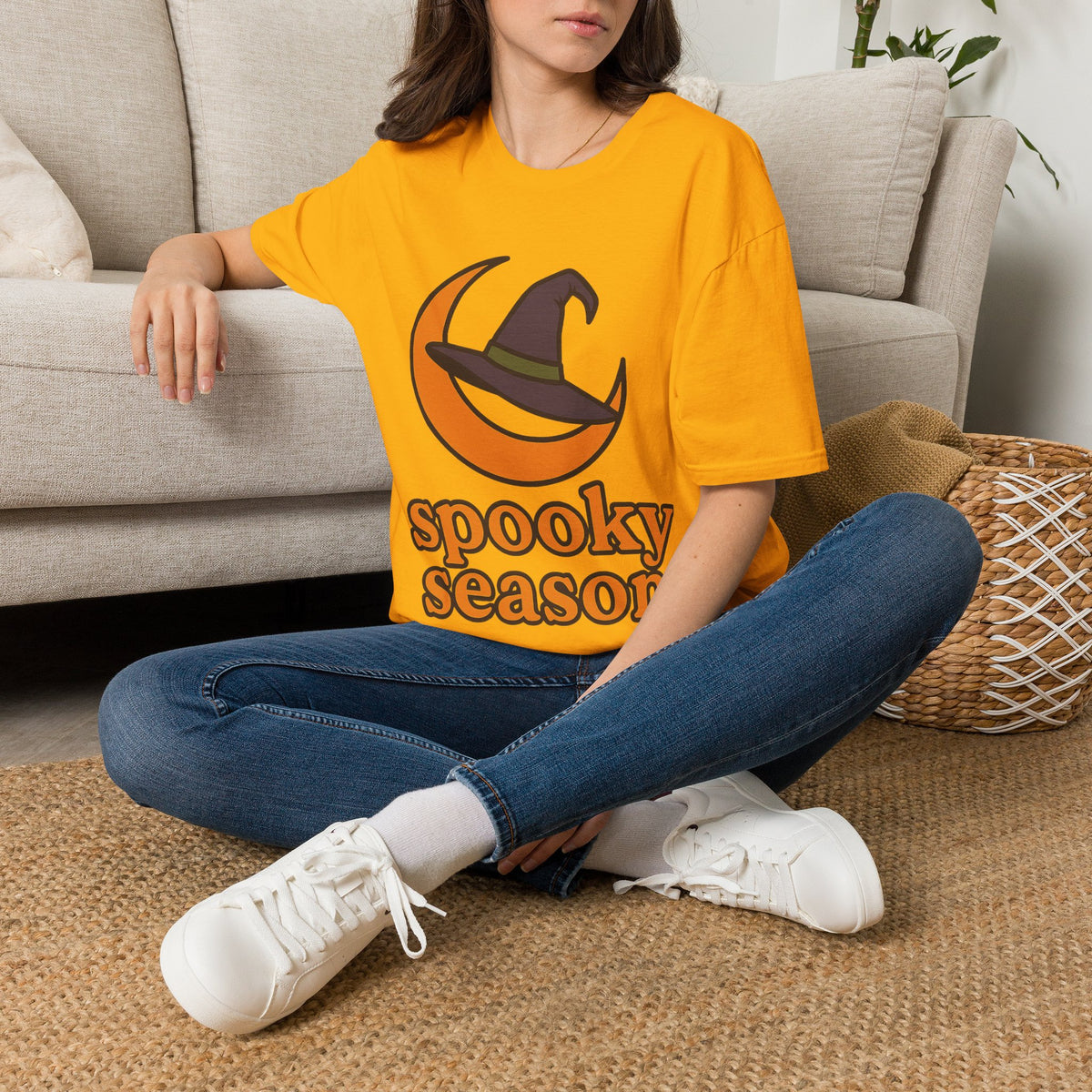 Spooky Season T-Shirt — Witch Hat & Moon Halloween Tee - Trending Now - August 2026