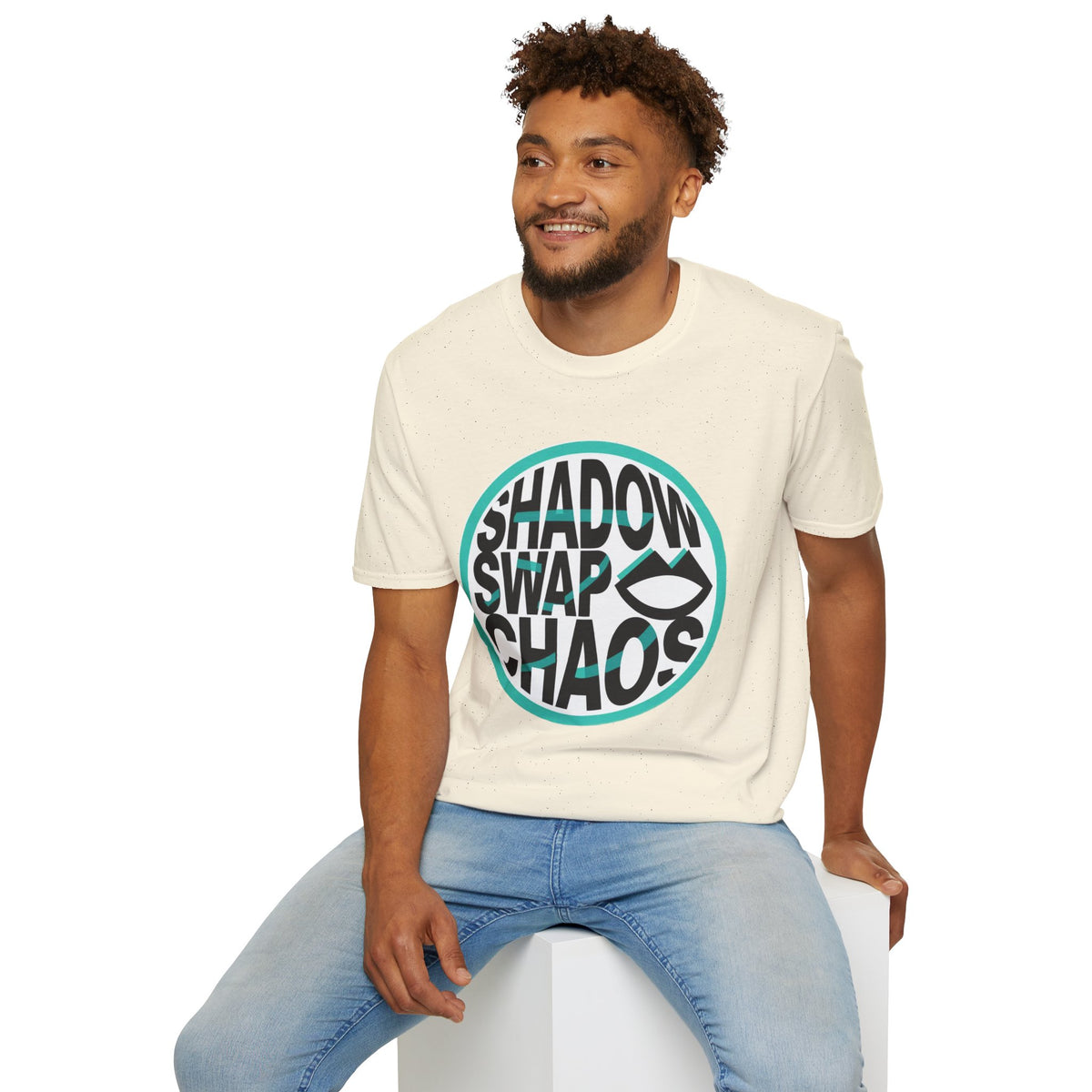 Shadow Swap Chaos T-Shirt — Retro Circular Surf/Skate Graphic Tee - Trending Now - August 2026