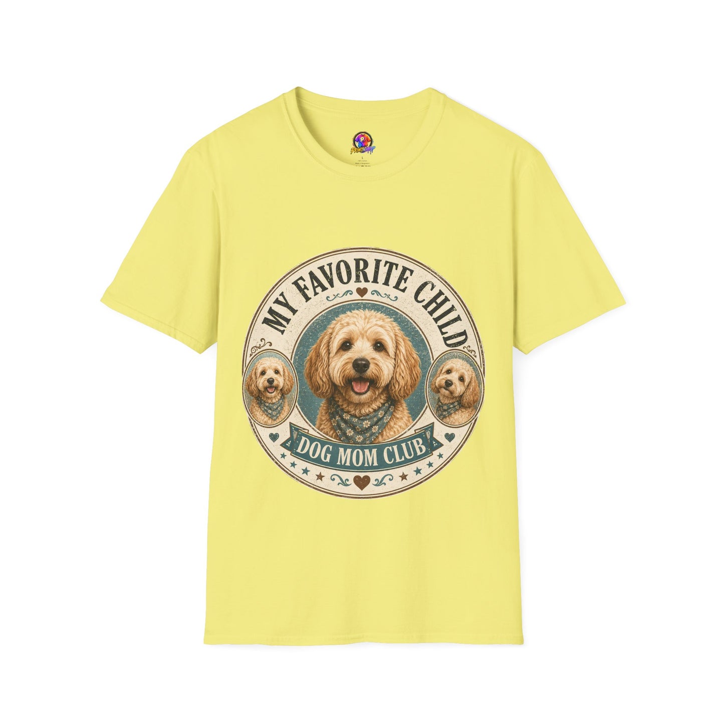 Dog Mom T-Shirt — "My Favorite Child" Cute Goldendoodle Graphic Tee
