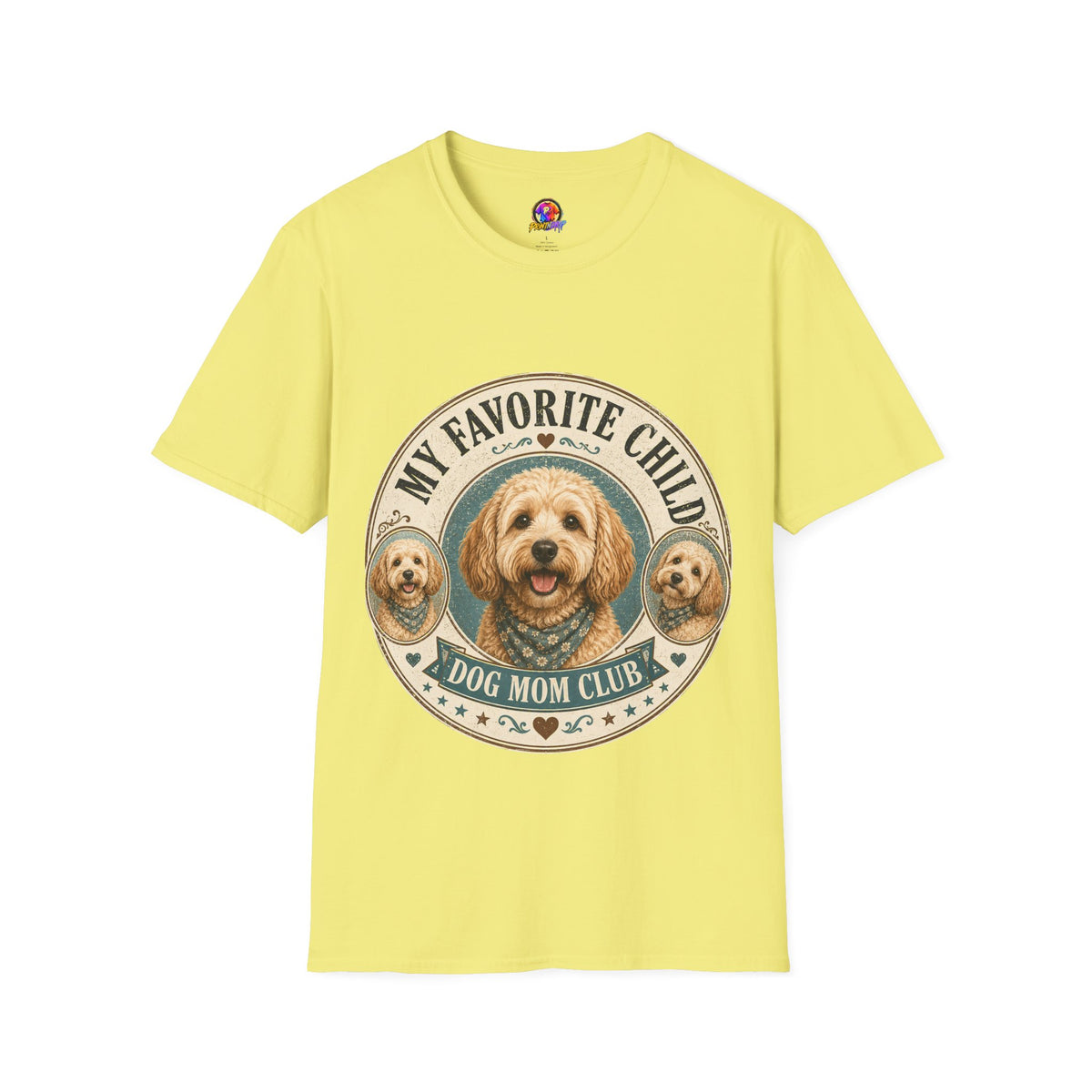 Dog Mom T-Shirt — "My Favorite Child" Cute Goldendoodle Graphic Tee