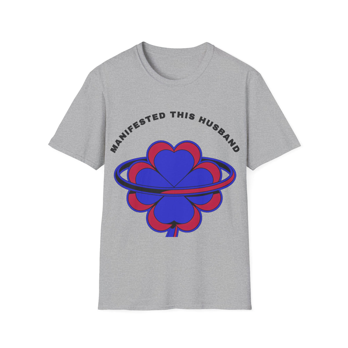 Manifested This Husband T-Shirt — Psychedelic Four-Leaf Clover Graphic Tee - Trending Now - September 2026