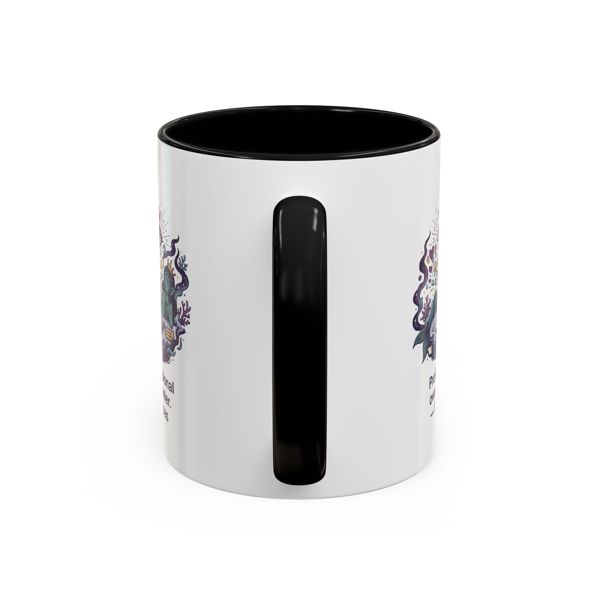 Pisces Coffee Mug — "Professional Over-feeler" Zodiac Accent Mug (11/15oz)