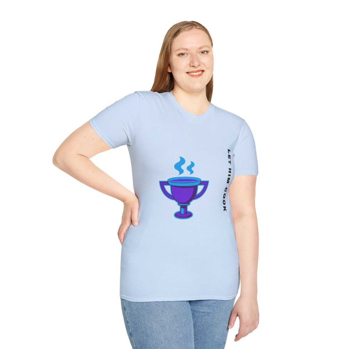 Trophy Mug T‑Shirt — "Let Him Cook" Funny Chef Pride Tee - Trending Now - September 2026