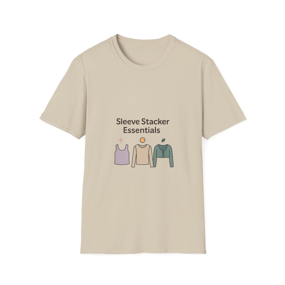 Sleeve Stacker Essentials T-Shirt — Minimalist Layering Outfit Graphic Tee - Trending Now - October 2026