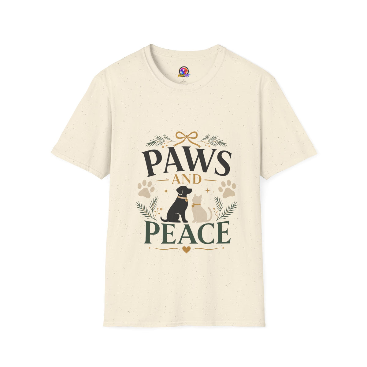 Paws and Peace T-Shirt — Cozy Pet Lover Tee