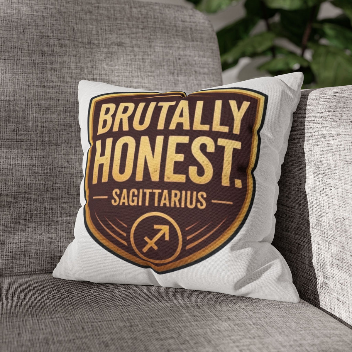 Sagittarius Brutally Honest Sagittarius Pillowcase — Zodiac Astrologer Accent Pillow