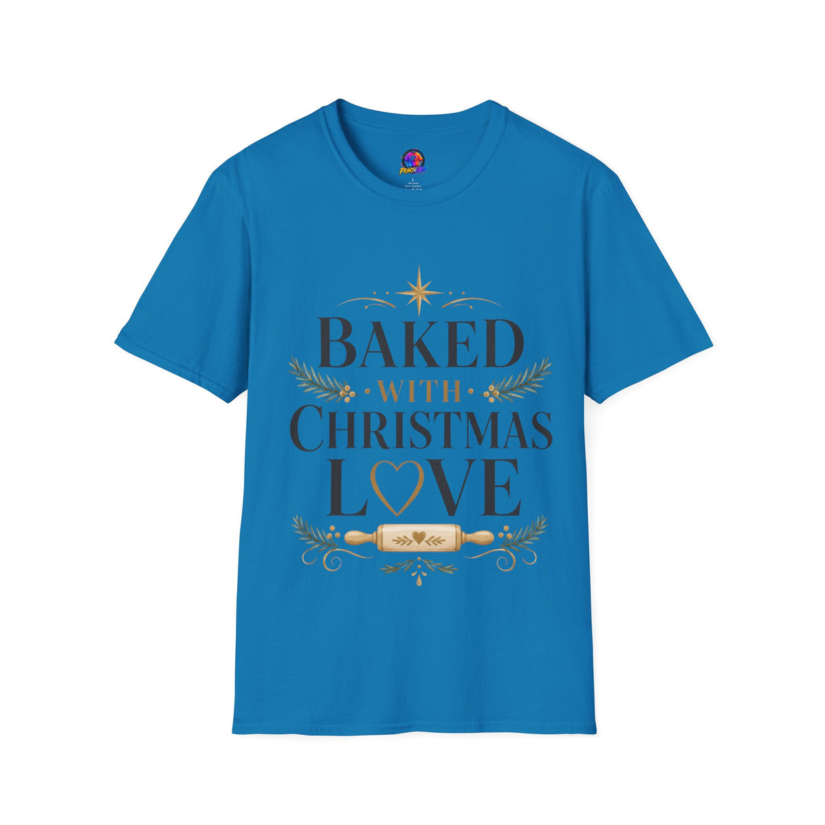 T-Shirt — "Baked With Christmas Love" Holiday Baking Shirt