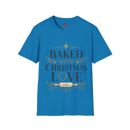 T-Shirt — "Baked With Christmas Love" Holiday Baking Shirt