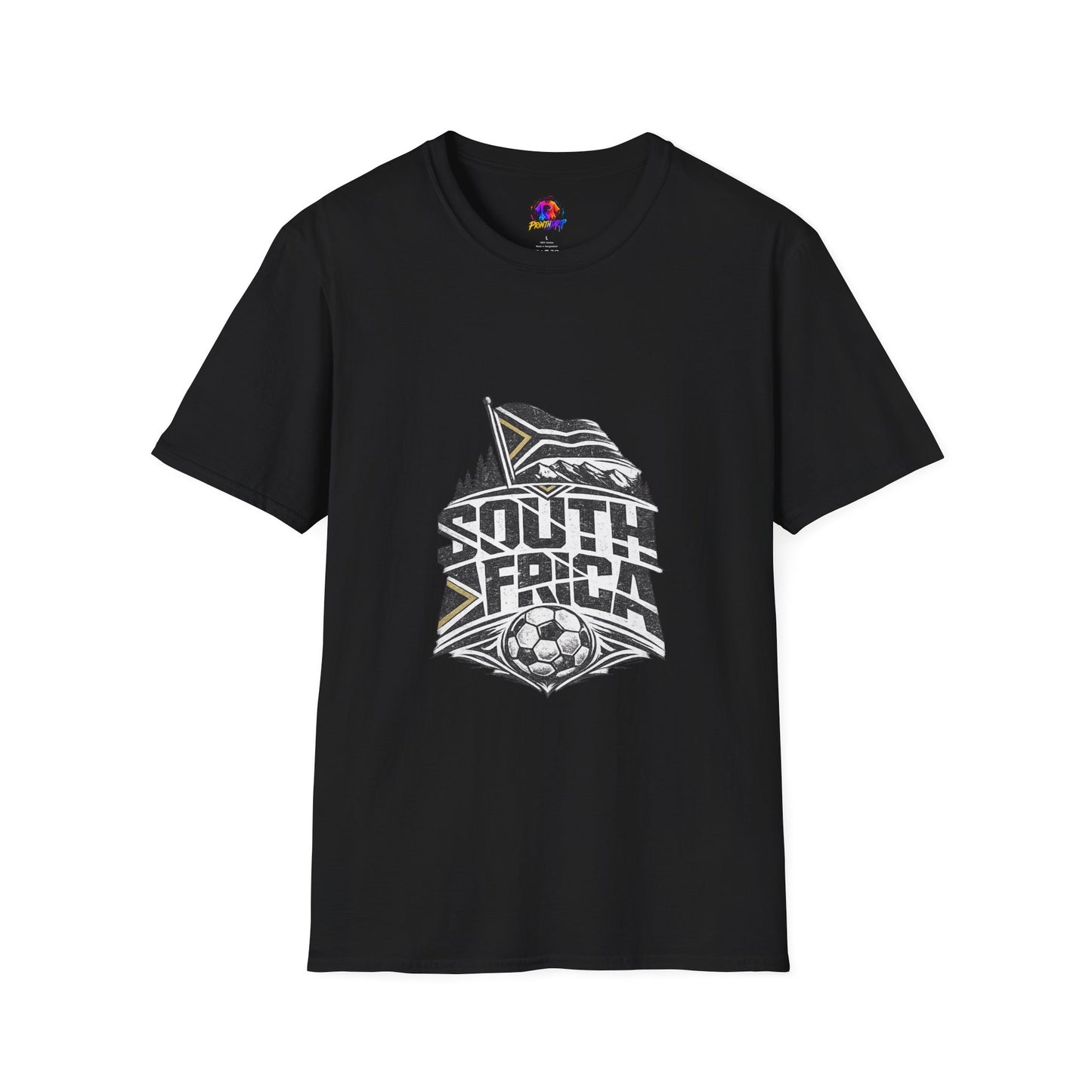 South Africa Flag & Soccer Crest T‑Shirt