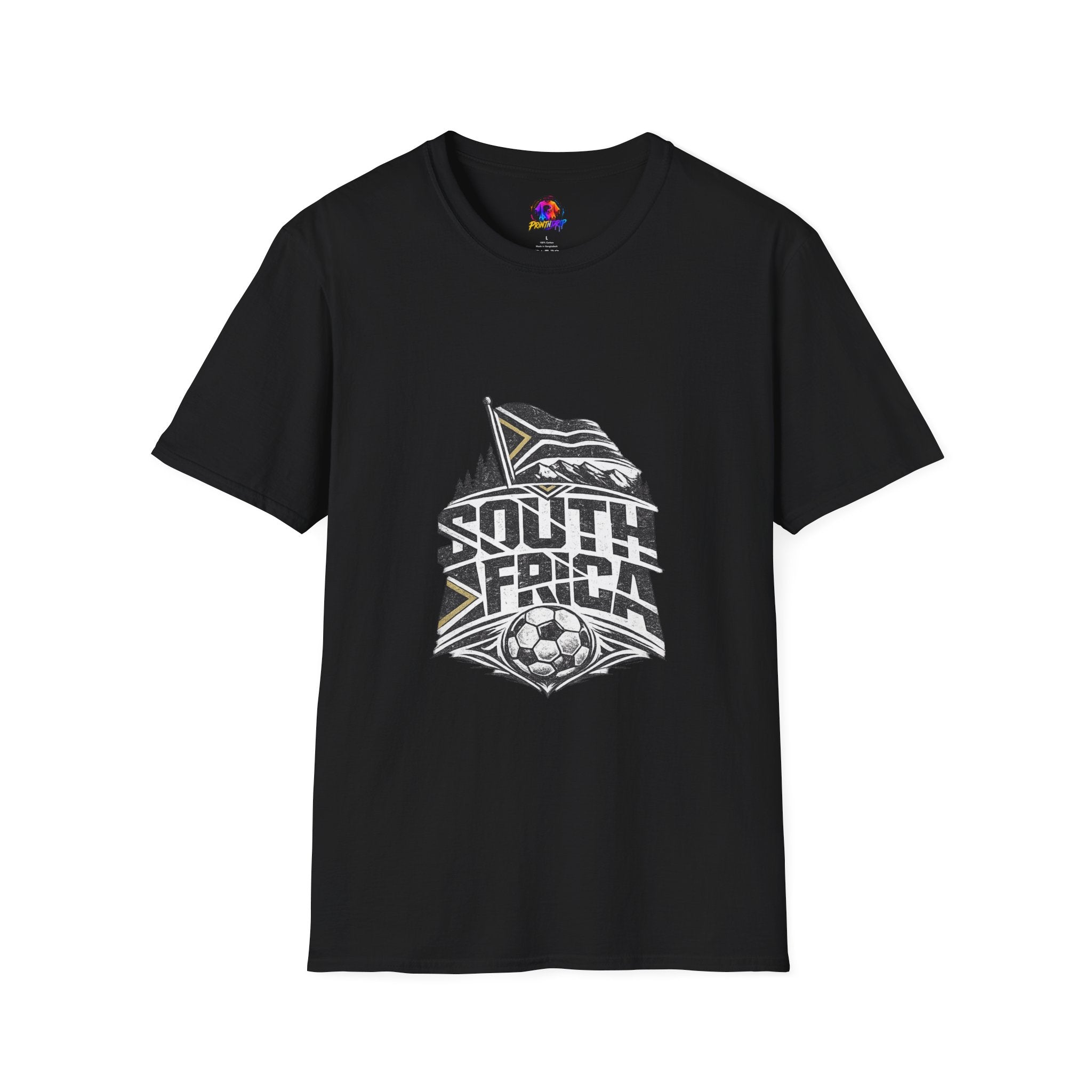 South Africa Flag & Soccer Crest T‑Shirt