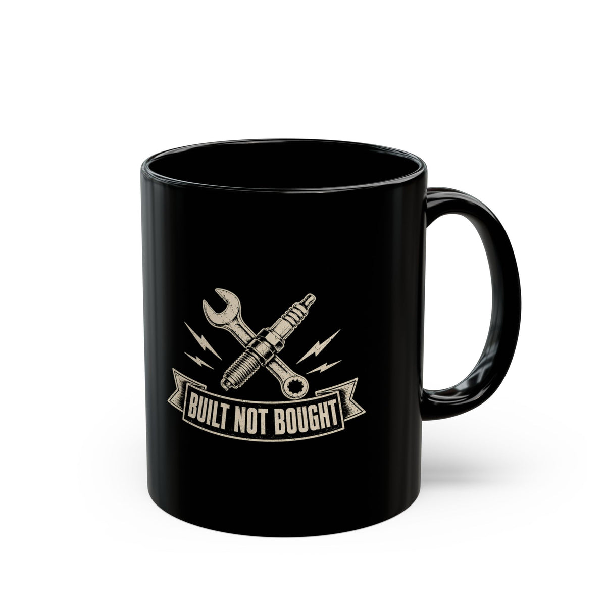 Milo Bailey Dog Dad Mom Built Not Bought Mechanics Mug – Black Ceramic Coffee Cup