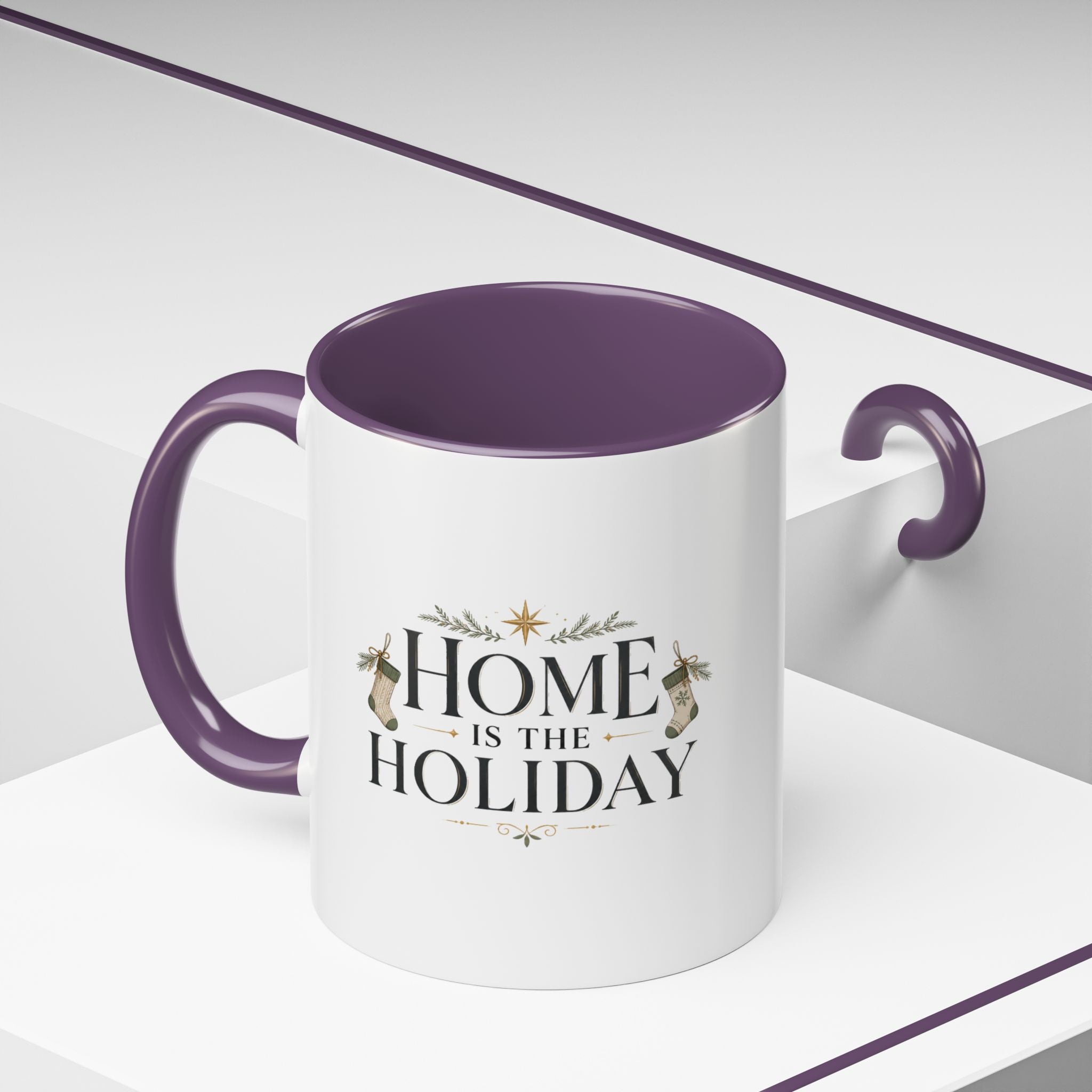 Christmas Home Is the Holiday Coffee Mug — Christmas Holiday Accent Mug