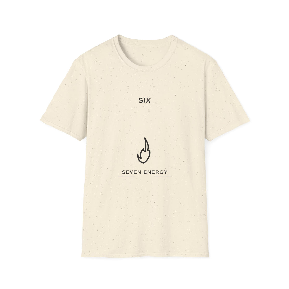 Minimal "SIX" Graphic T-Shirt — Clean Numeral Tee with Seven Energy Symbol - Trending Now - August 2026
