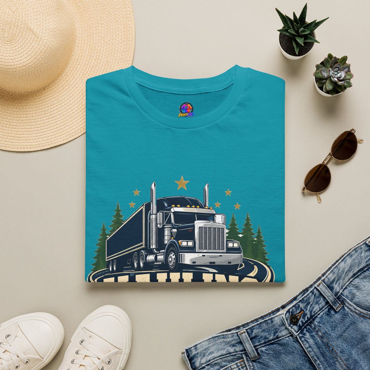 Christmas Truck T‑Shirt — "Hauling Holiday Cheer" Festive Trucker Tee