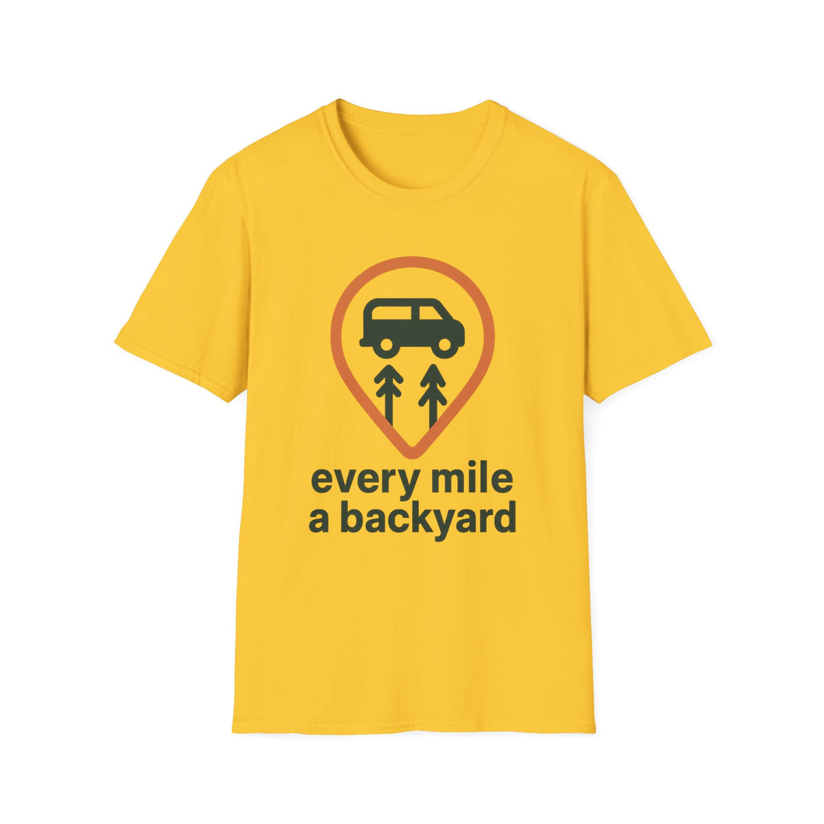 Minimalist Campervan T‑Shirt — Tiny Van Badge Graphic - Trending Now - August 2026
