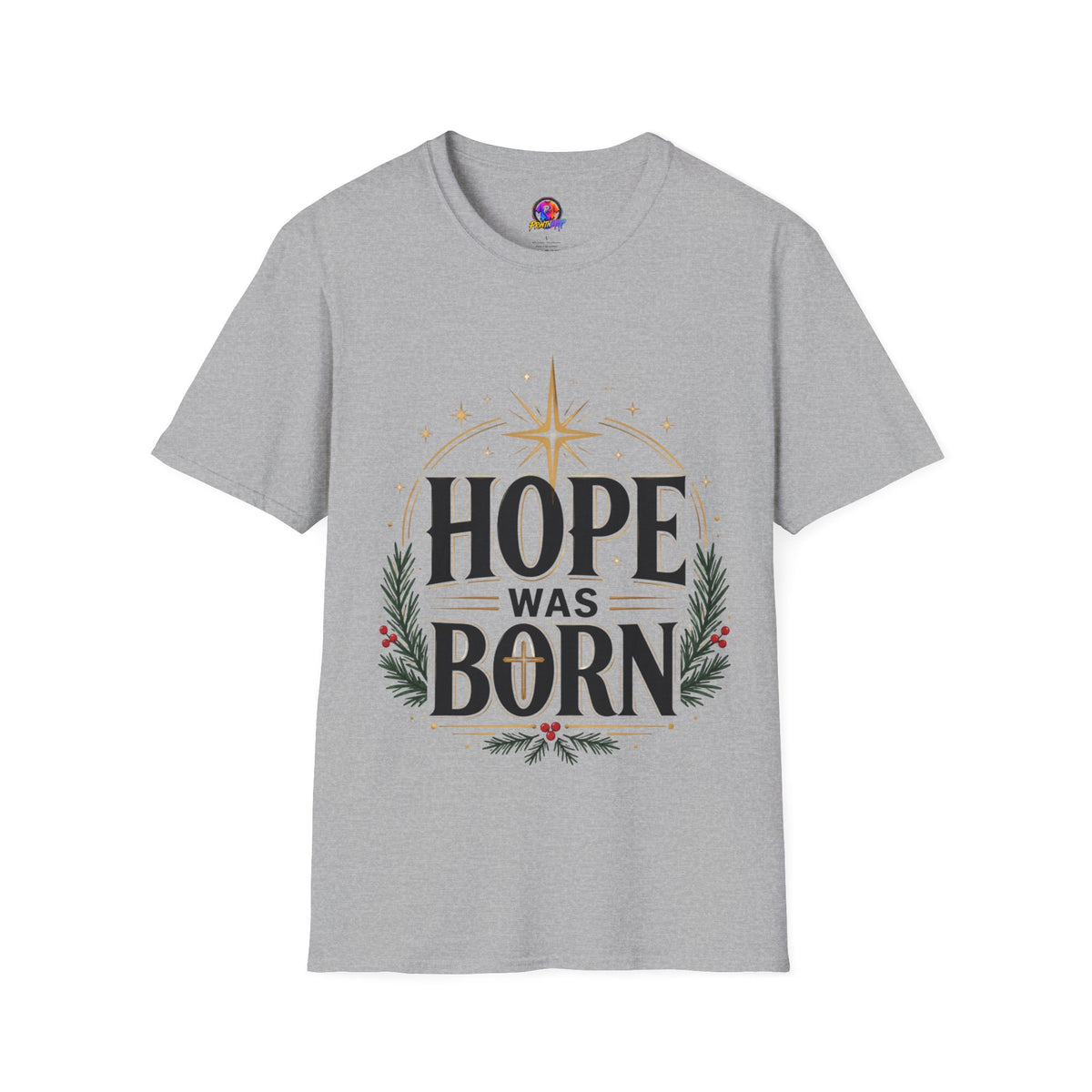 Hope Was Born T‑Shirt — Christmas Nativity Star Holiday Tee