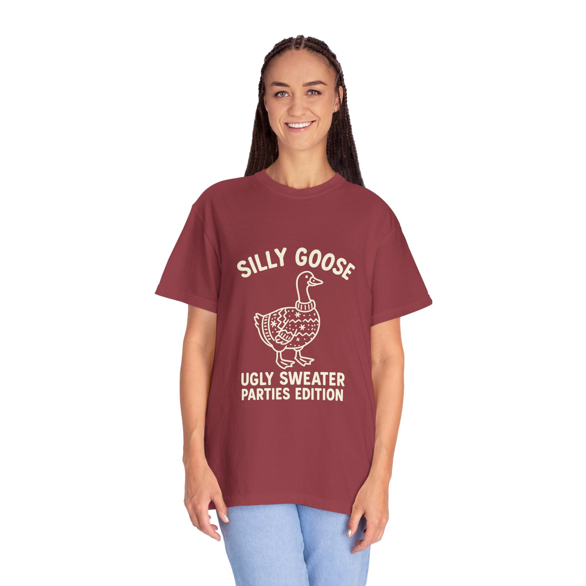Silly Goose Ugly Sweater Parties Edition T-Shirt - Trending Now - October 2026