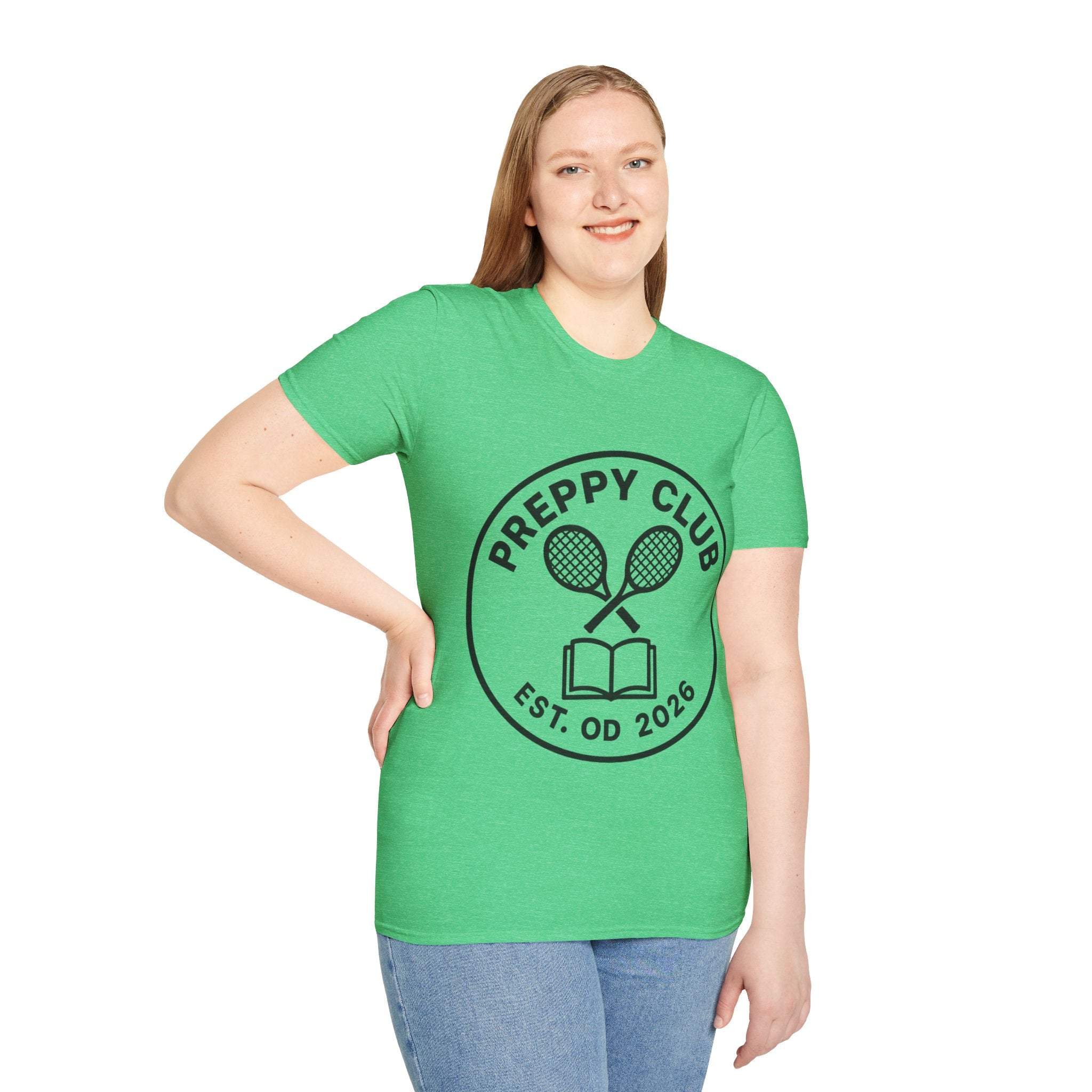 Preppy Club Tennis T‑Shirt — 'Preppy Club' Logo Tee (Est. 2026) - Trending Now - August 2026 Trends - Everyday Sporty T-shirt