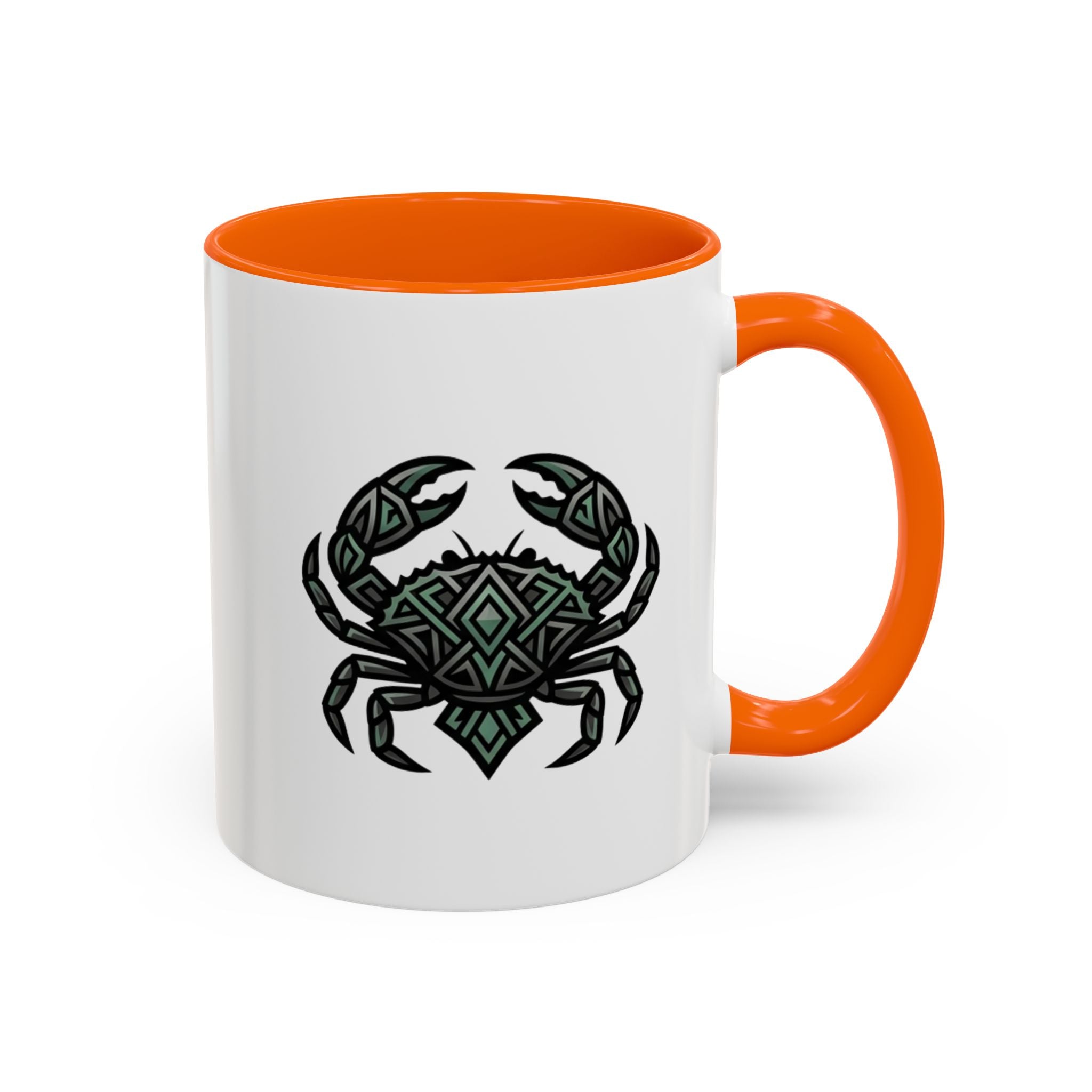 Cancer Zodiac Coffee Mug — Geometric Crab Accent Mug