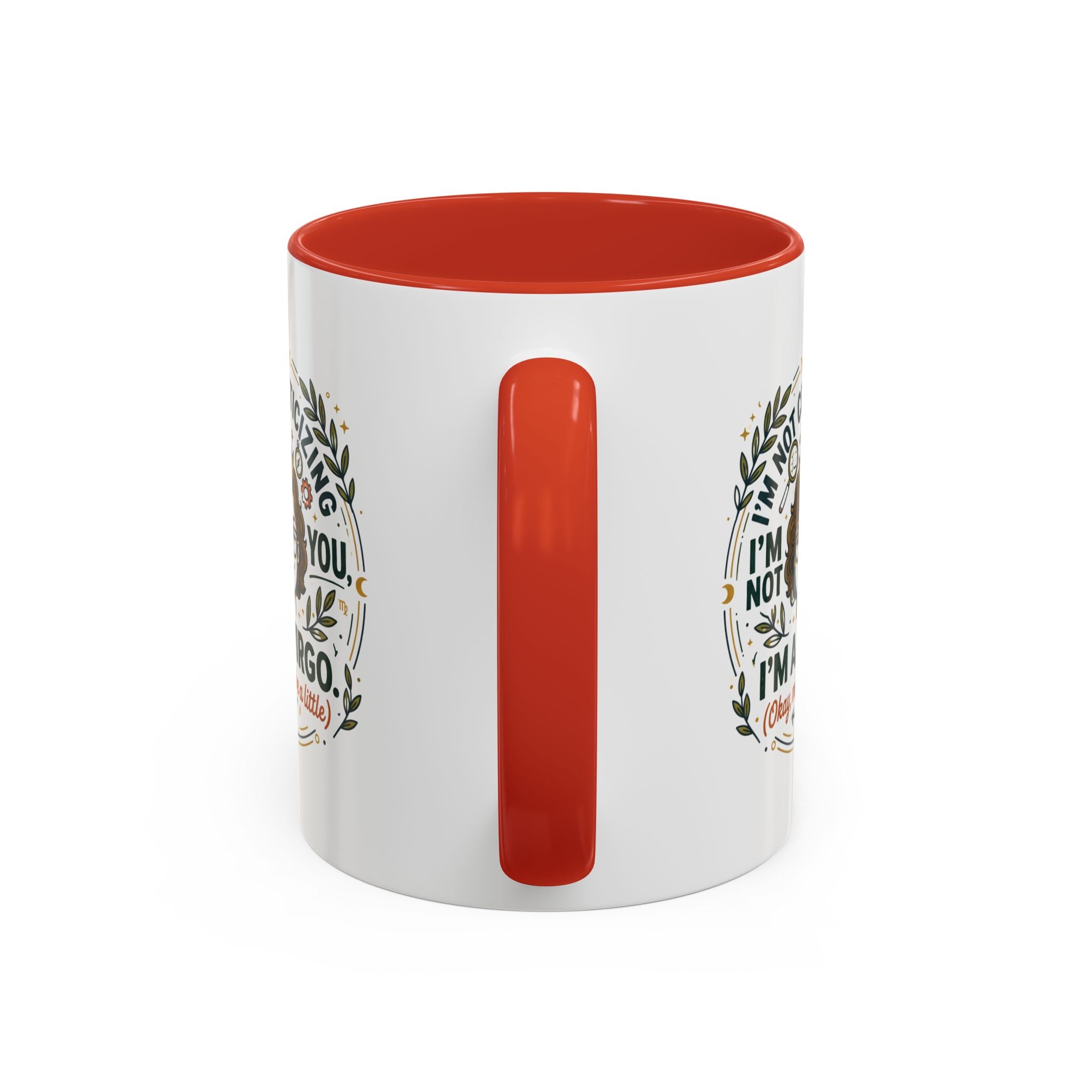 Virgo Coffee Mug - "I'm Not Criticizing, I'm a Virgo" Accent Ceramic Mug (11/15oz)
