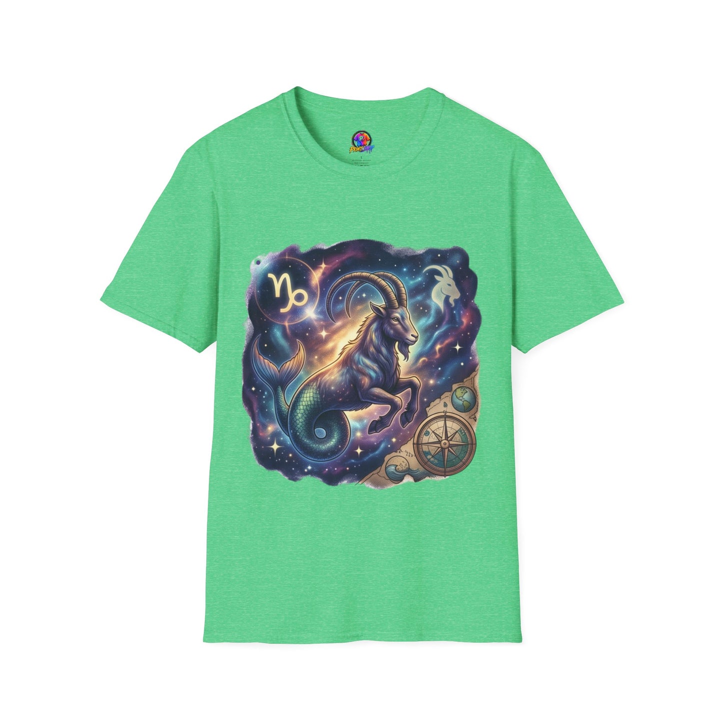 Capricorn Zodiac T-Shirt — Celestial Goat Astrology Tee