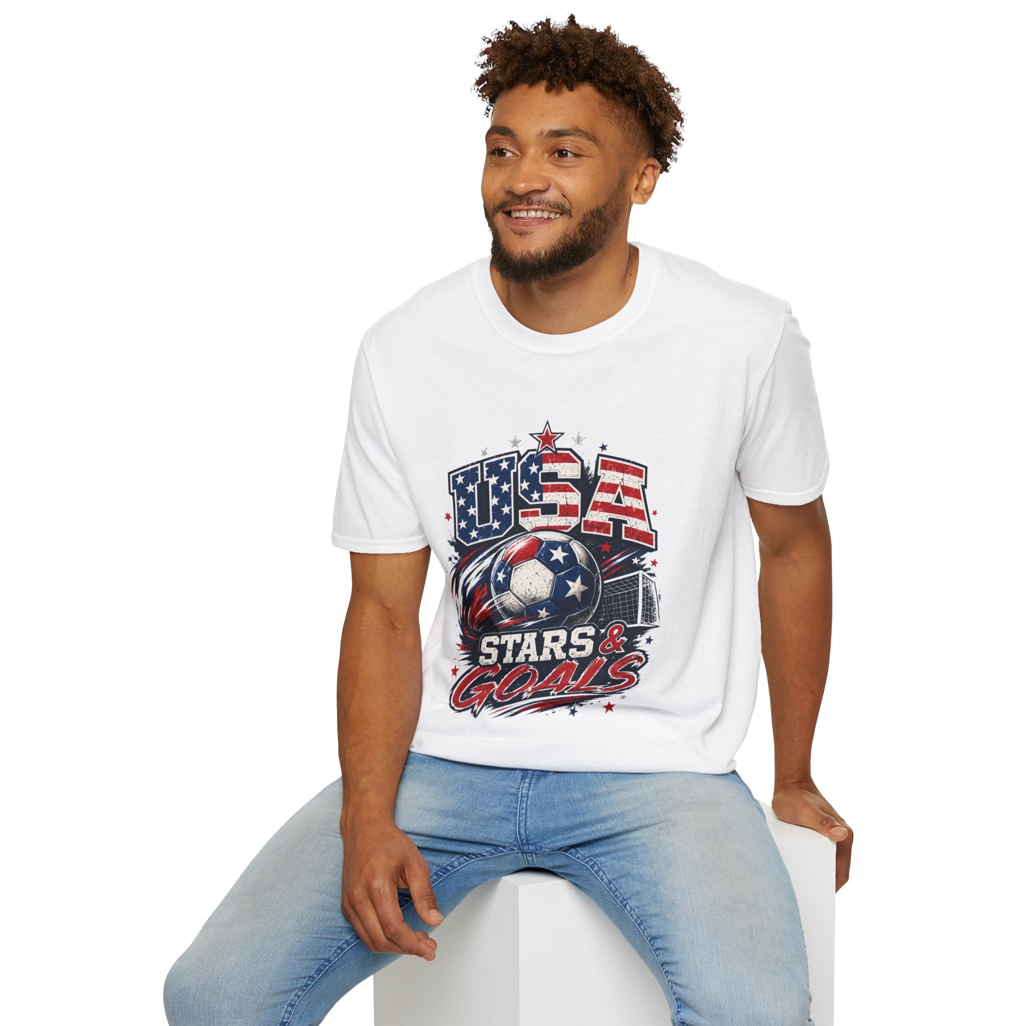 USA Stars & Goals Soccer T-Shirt