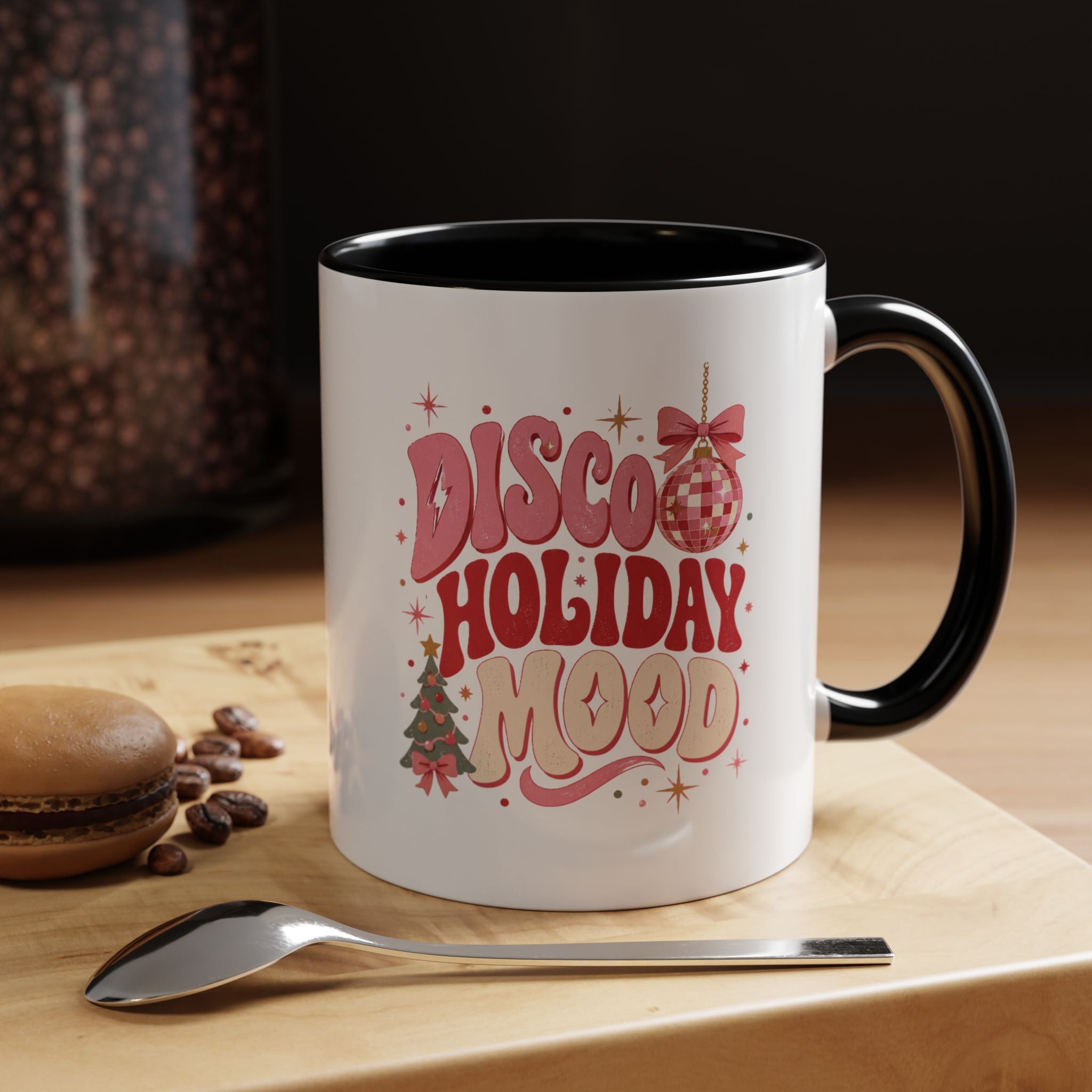 Modern Day Christmas Disco Holiday Mood Coffee Mug
