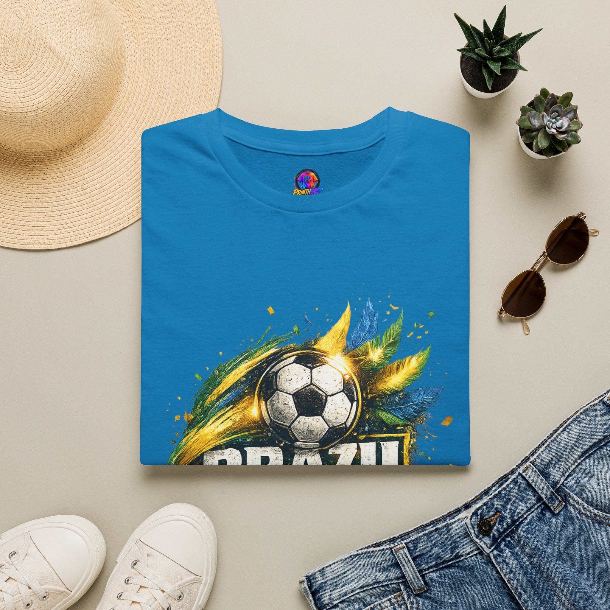 Brazil Samba Football T‑Shirt
