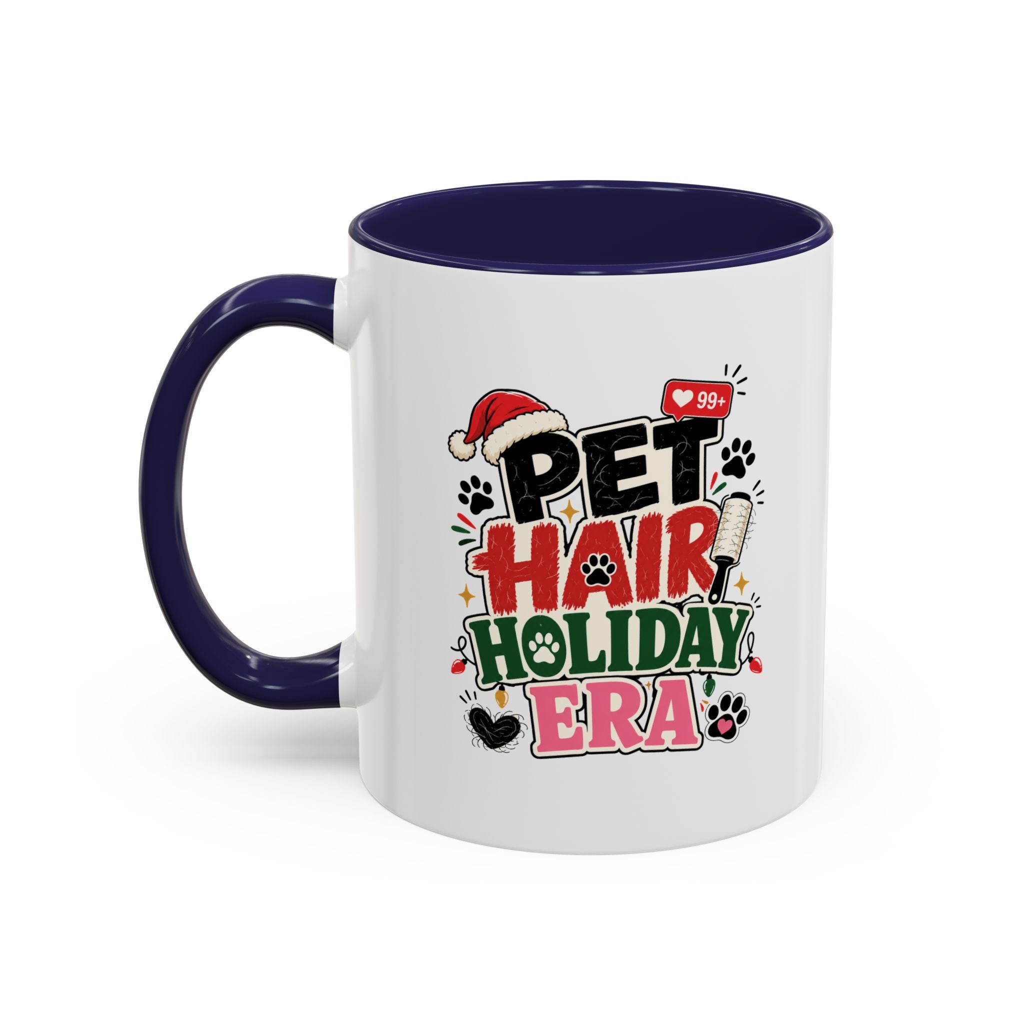 Modern Day Christmas Pet Hair Holiday Era Coffee Mug