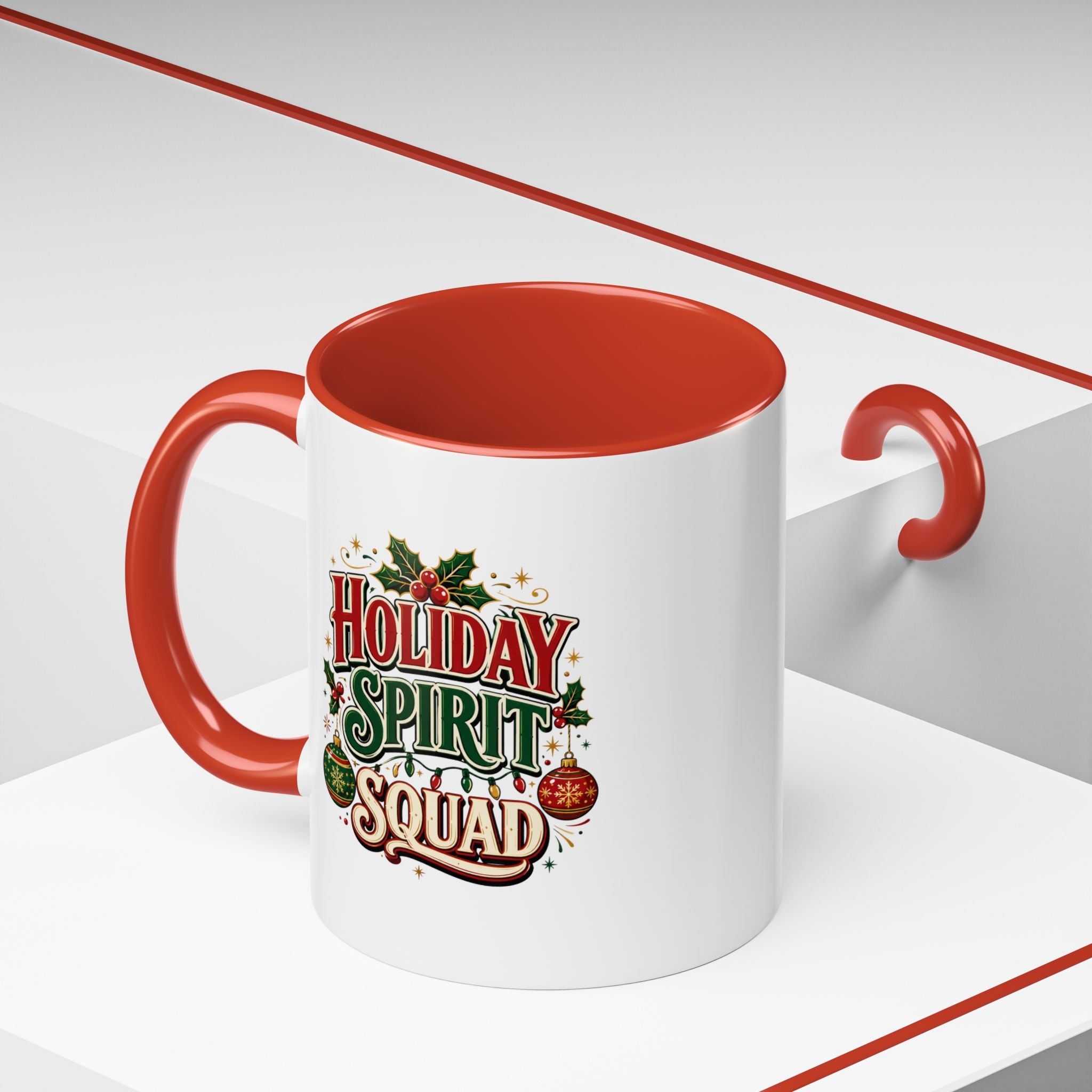 Accent Coffee Mug Holiday Spirit Squad