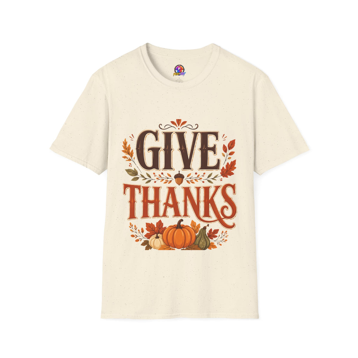 Thanksgiving T-Shirt Give Thanks T-Shirt — Autumn Thanksgiving Graphic Tee