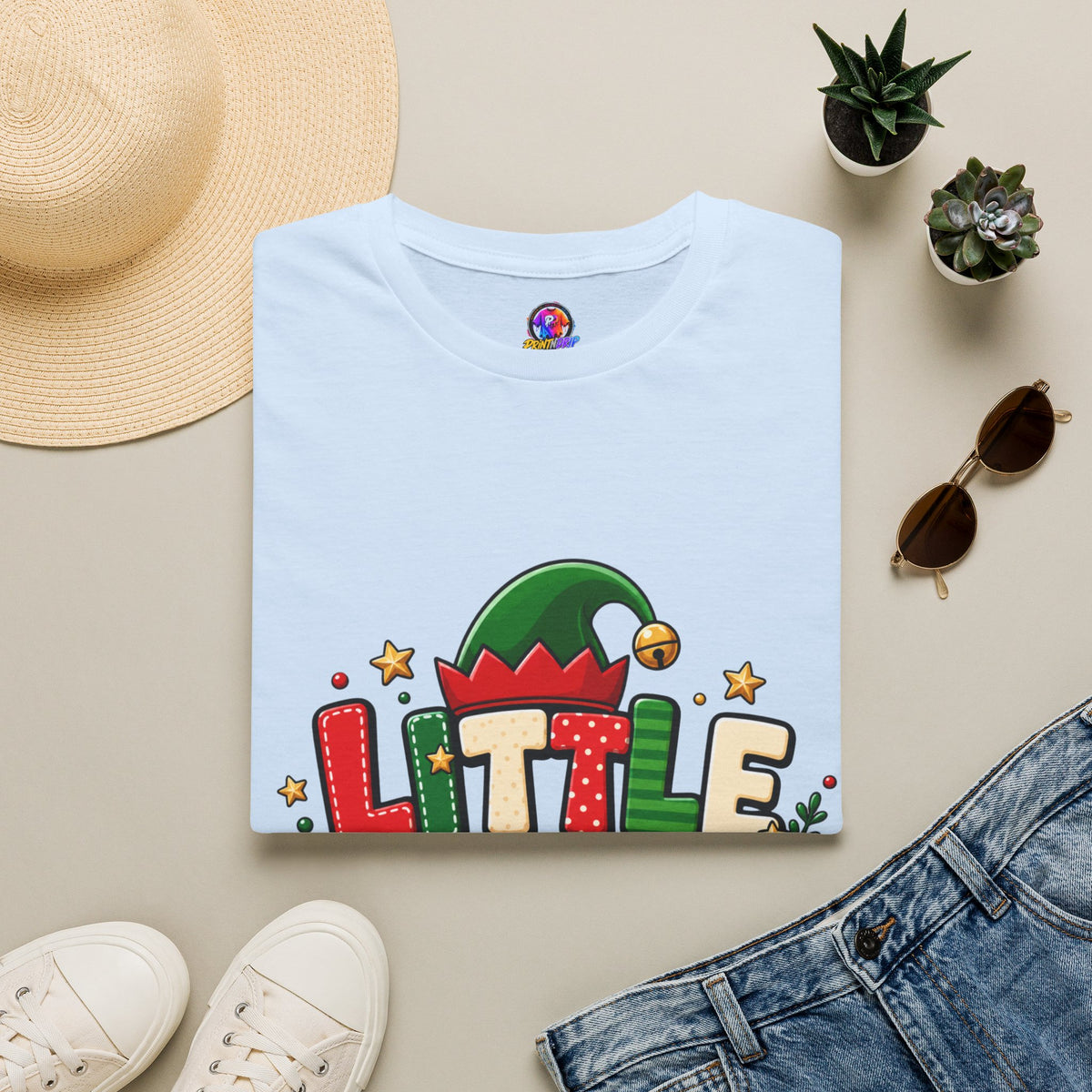 Little Elf Christmas T-Shirt — Cute Holiday Kids/Family Elf Tee