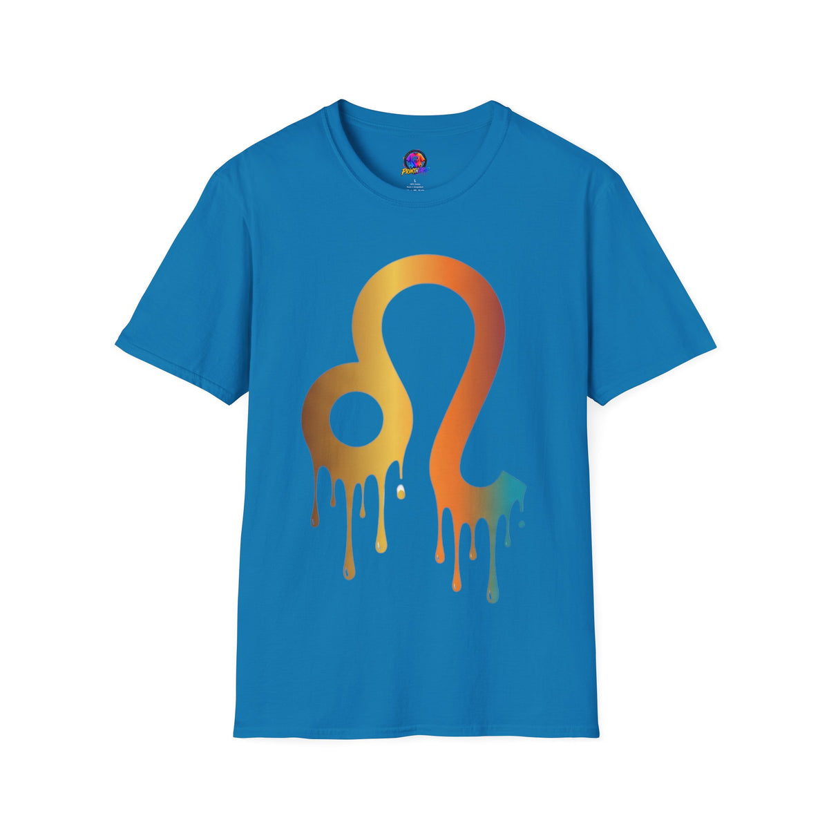 Leo Zodiac Drip T-Shirt — Colorful Astrology Sign Tee