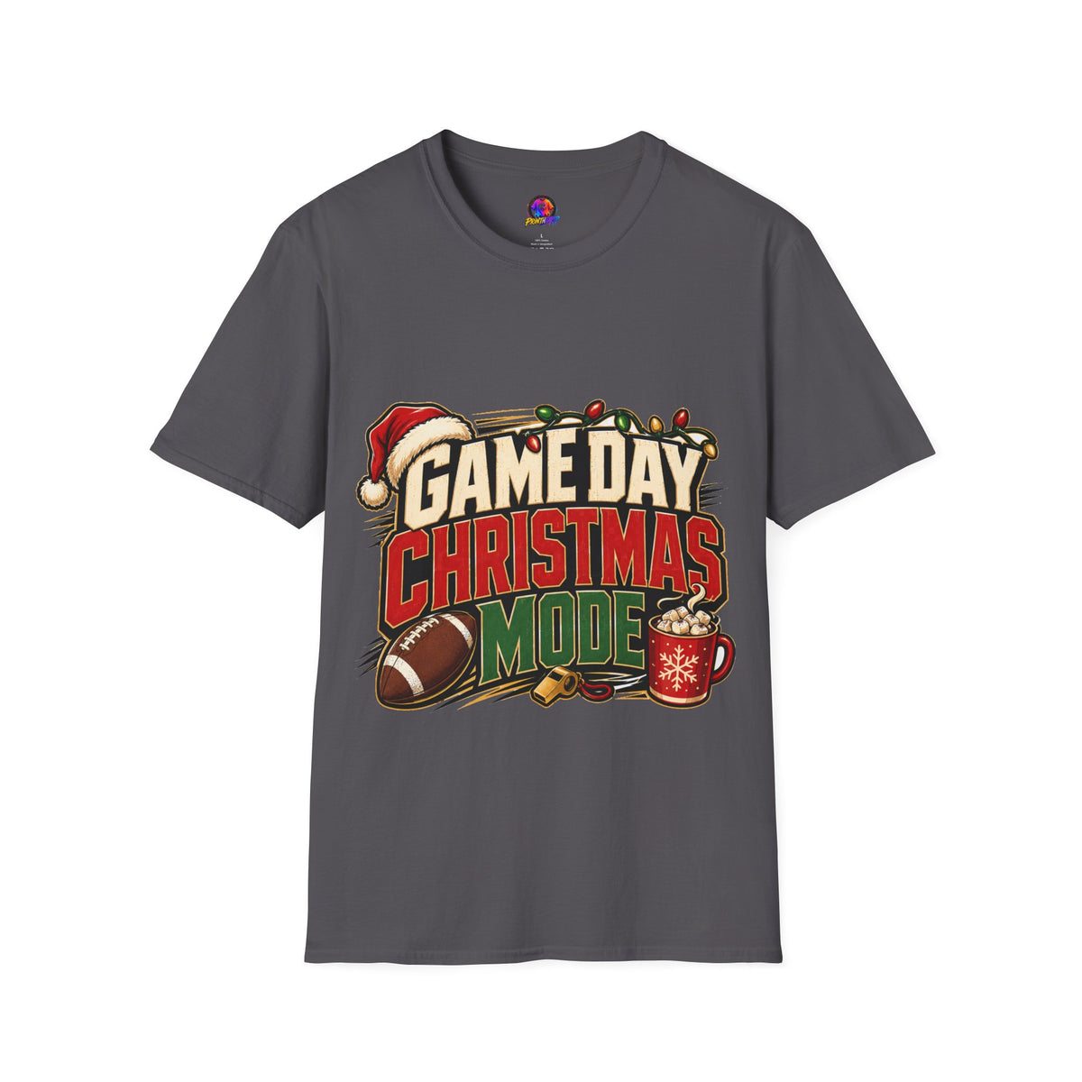 Game Day Christmas T-Shirt — Football Holiday Mode Tee