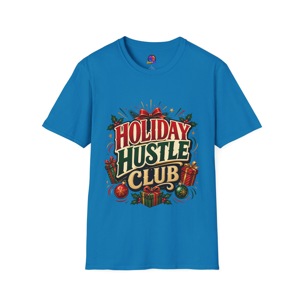 Holiday Hustle Club T-Shirt — Funny Christmas Graphic Tee
