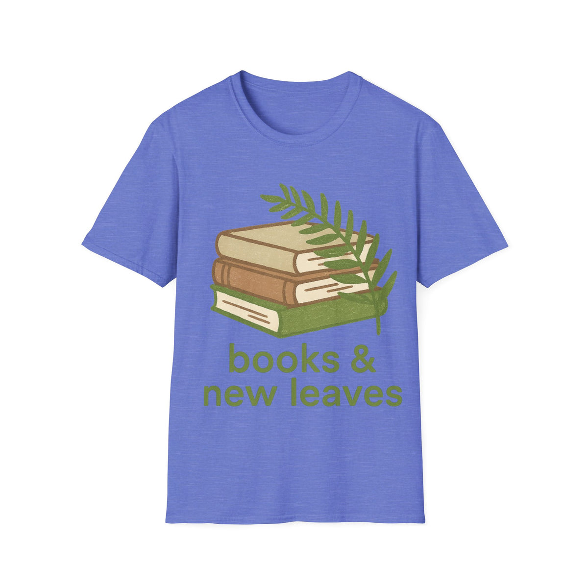 Books & New Leaves T-Shirt — Botanical Book Lover Tee - Trending Now - September 2026
