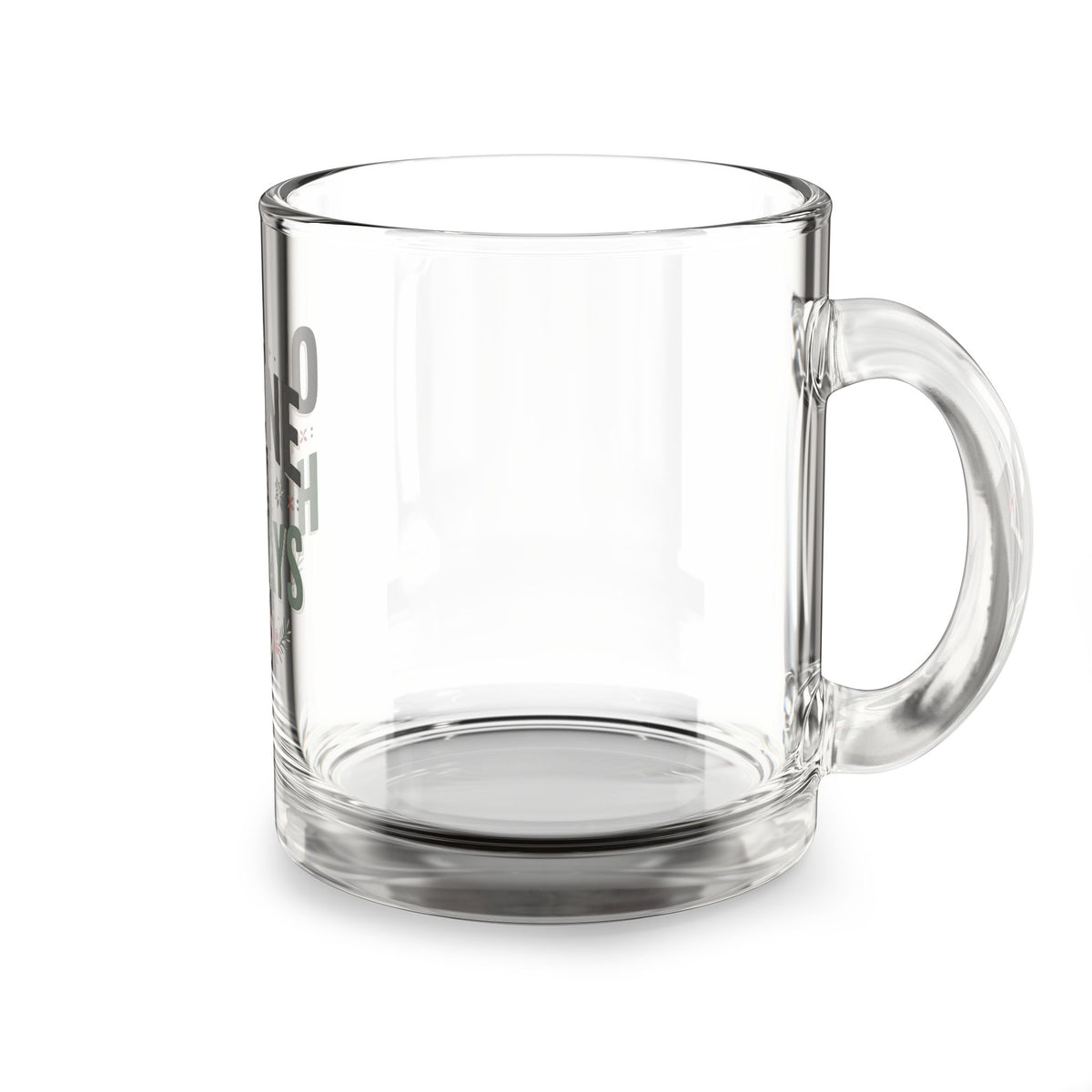 Christmas Glass Mug — “Offline for the Holidays” Festive Holiday Coffee Mug